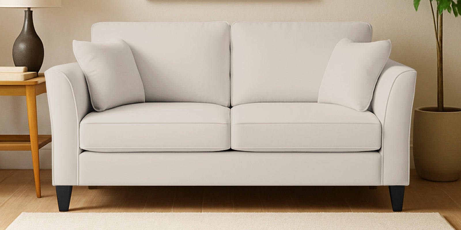 Miranda Velvet 2 Seater Sofa In Camel Beige Colour