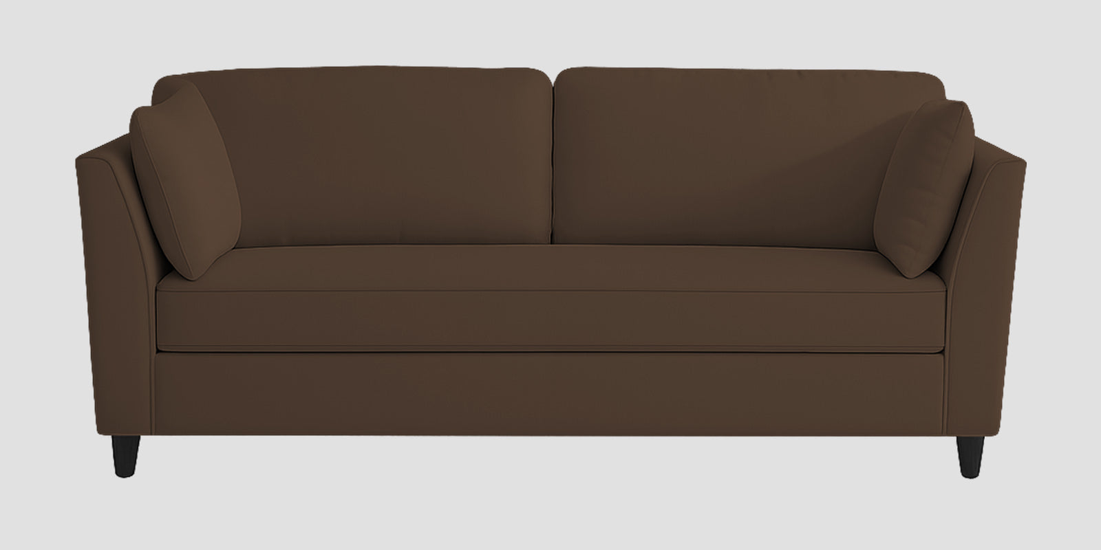 Miranda Velvet 3 Seater Sofa In Mocha Brown Colour - Febonic Living