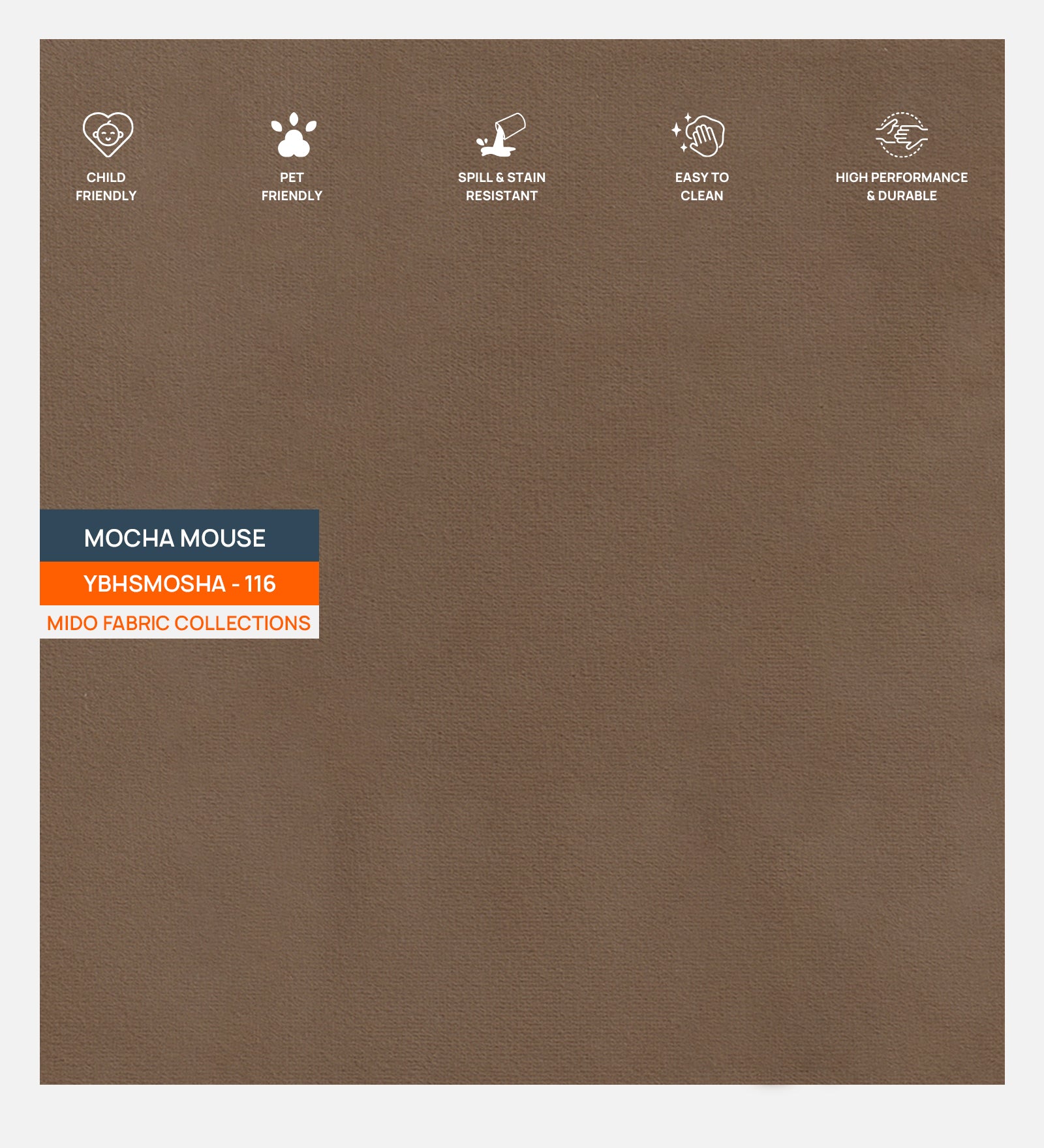 Niya Velvet Wing Chair In Mocha Mouse Colour - Febonic Living