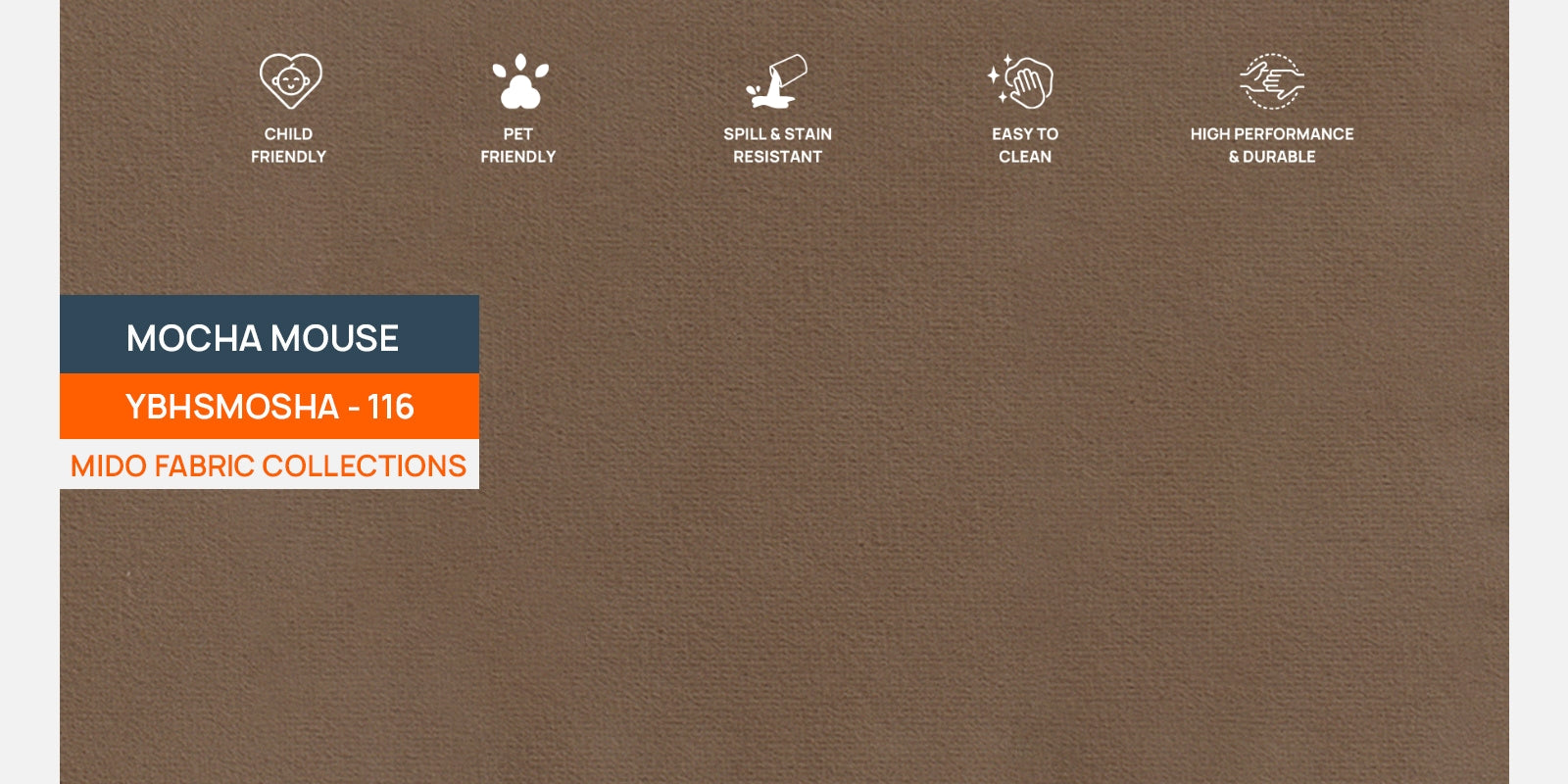 Daroo Velvet 3 Seater Sofa In Mocha Mouse Colour - Febonic Living