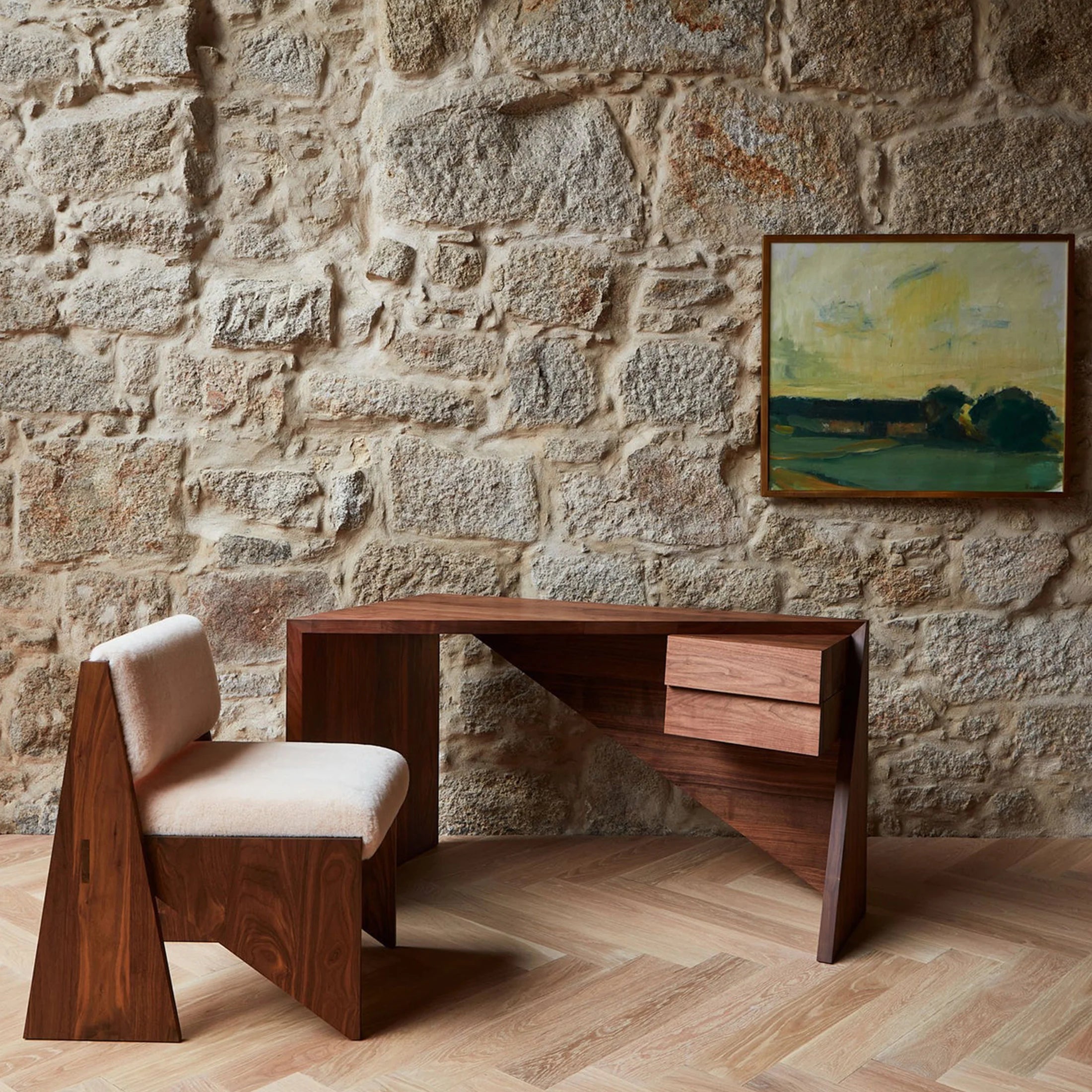 Maxy Fabric Lounge Chair in Almond Beige Colour - Febonic Living