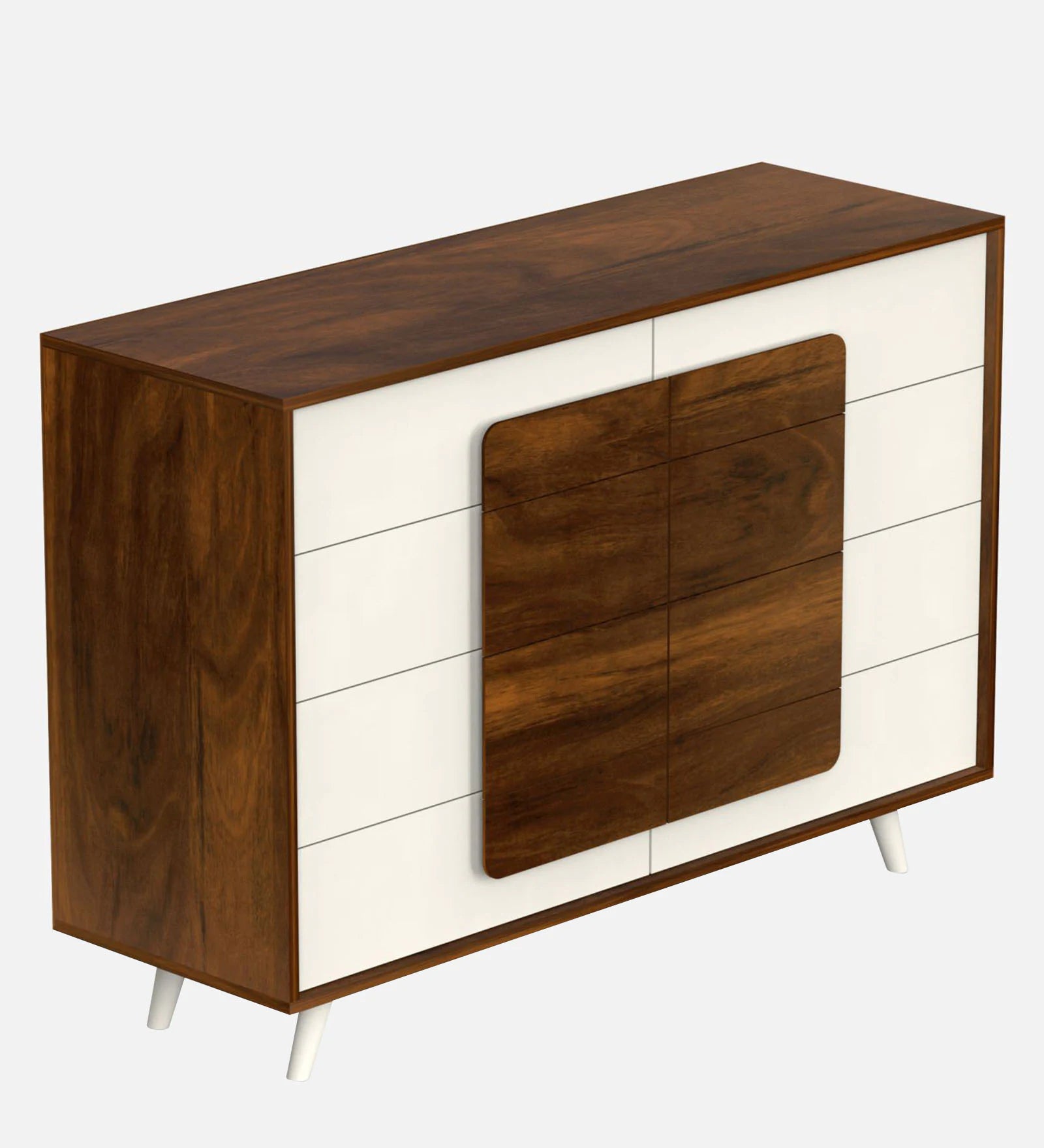 Moran Chest Of Drawers In Brown Maple & Frosty Finish