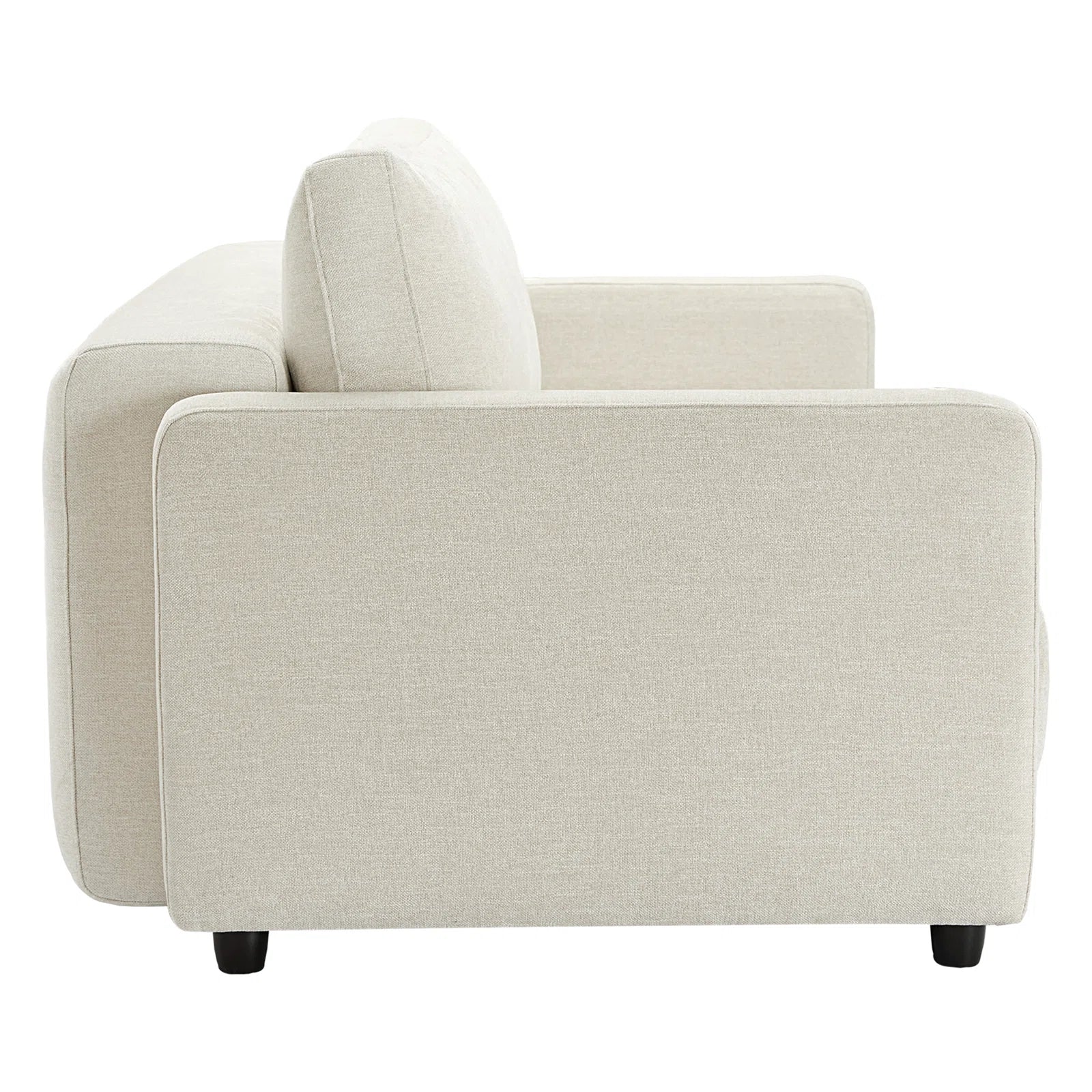 Leora Fabric 3 Seater Pull Out Sofa Cum Bed In Ivory Cream Colour - Febonic Living