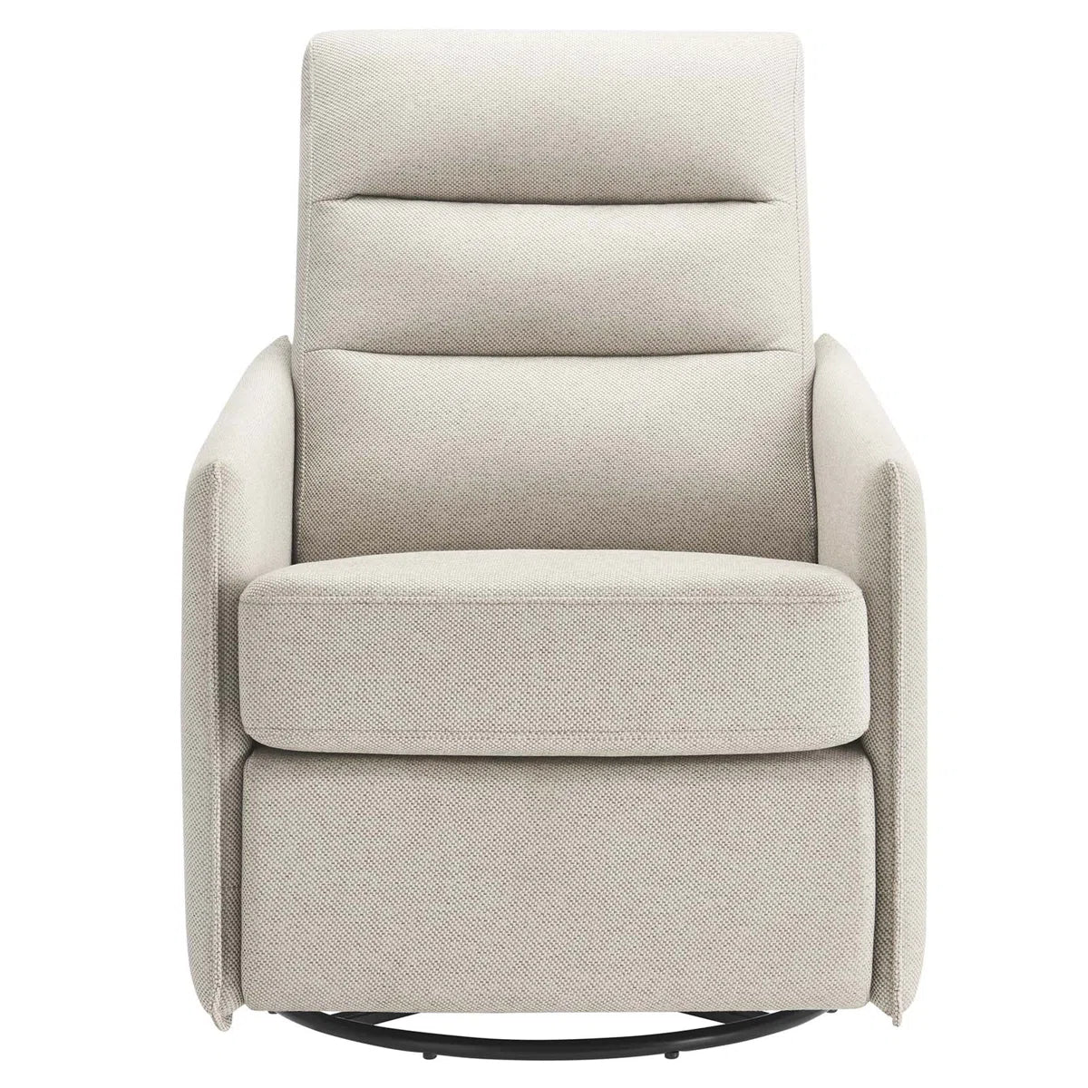 Morris Fabric Swivel Chair In Ivory Cream Colour