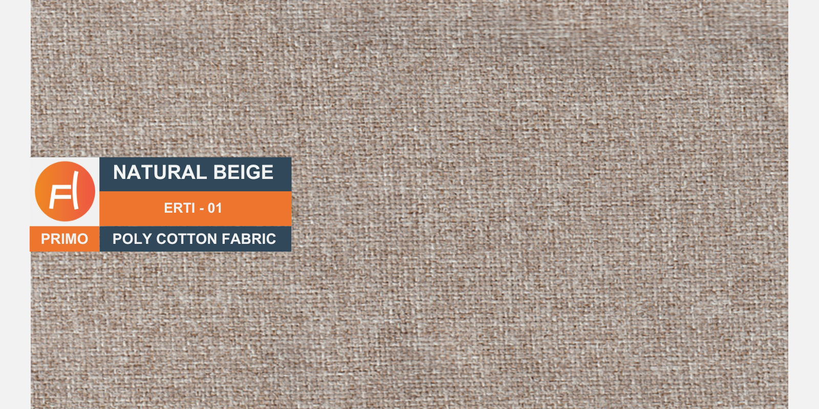 Carson Fabric 3 Seater Sofa in Natural Beige Colour