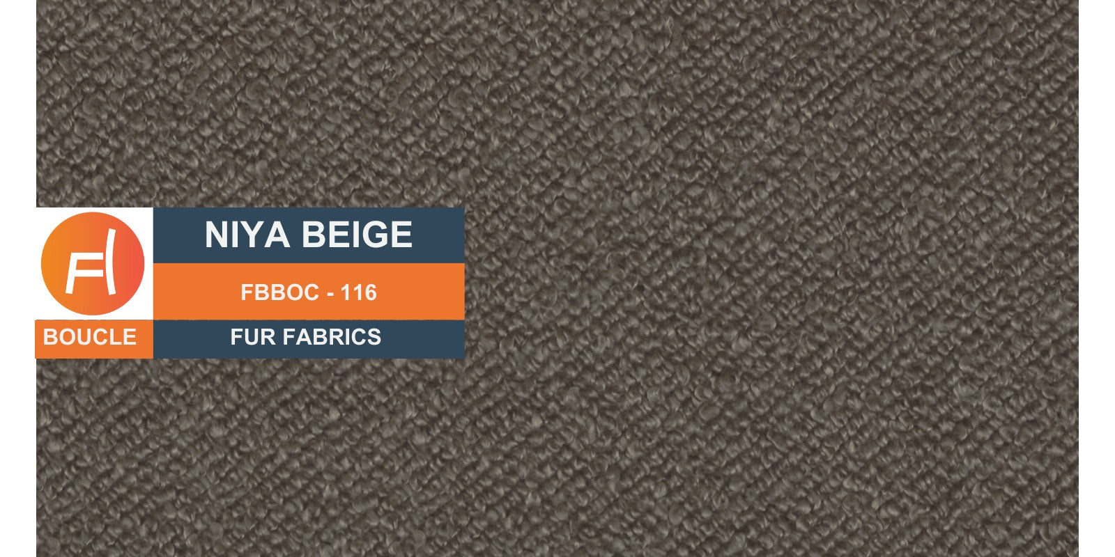 Nesco Boucle Fabric 3 Seater Sofa In Niya Beige Colour - Febonic Living