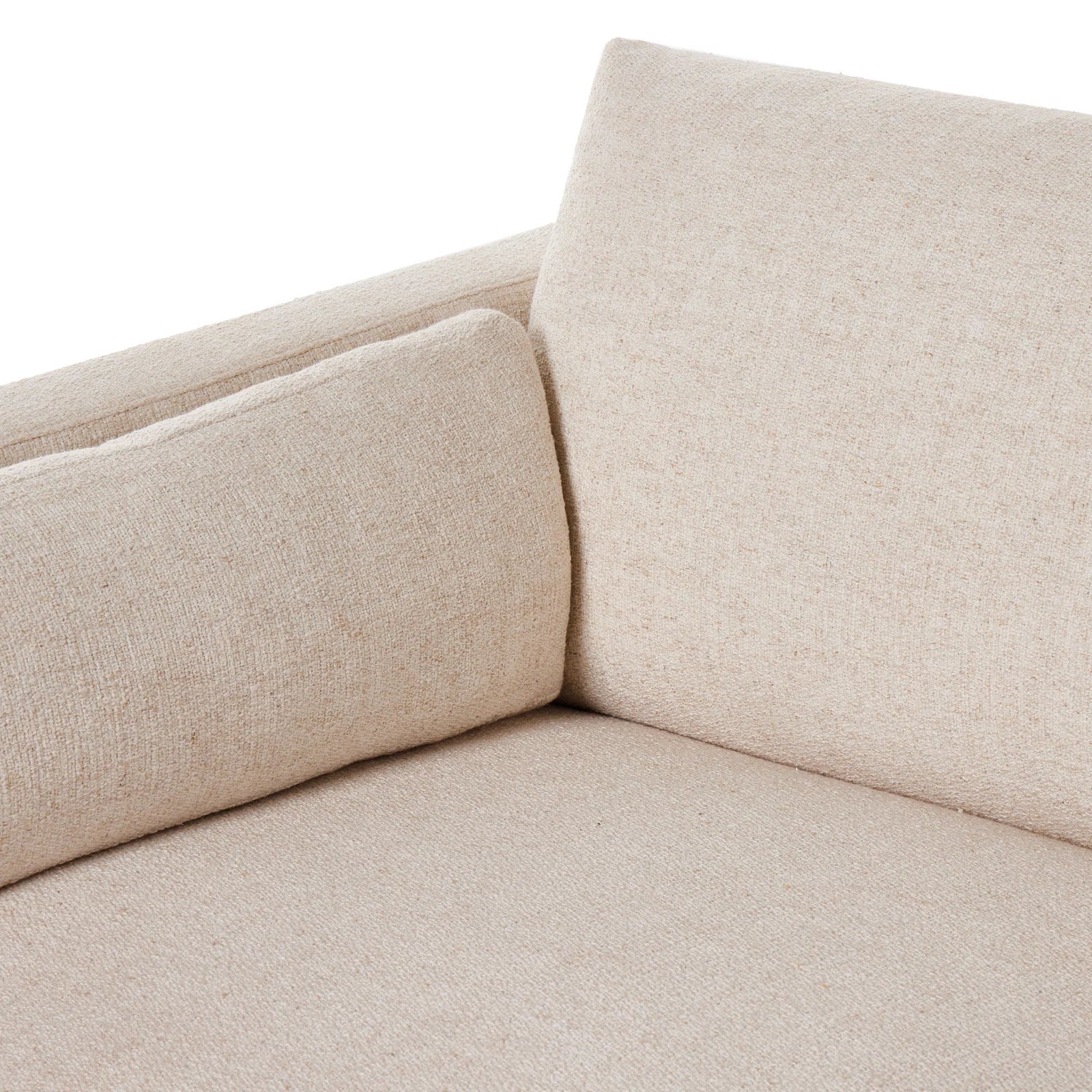 Phoenix Fabric 3 Seater Sofa In Natural Beige Colour - Febonic Living