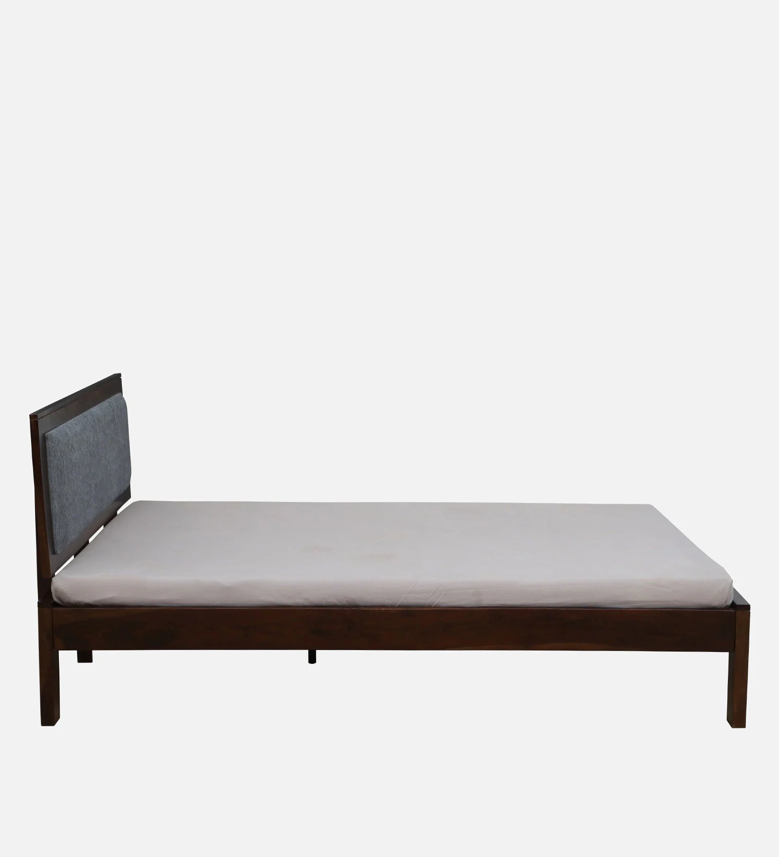 Narvik Sheesham Wood Queen Size Bed In Provincial Teak Finish
