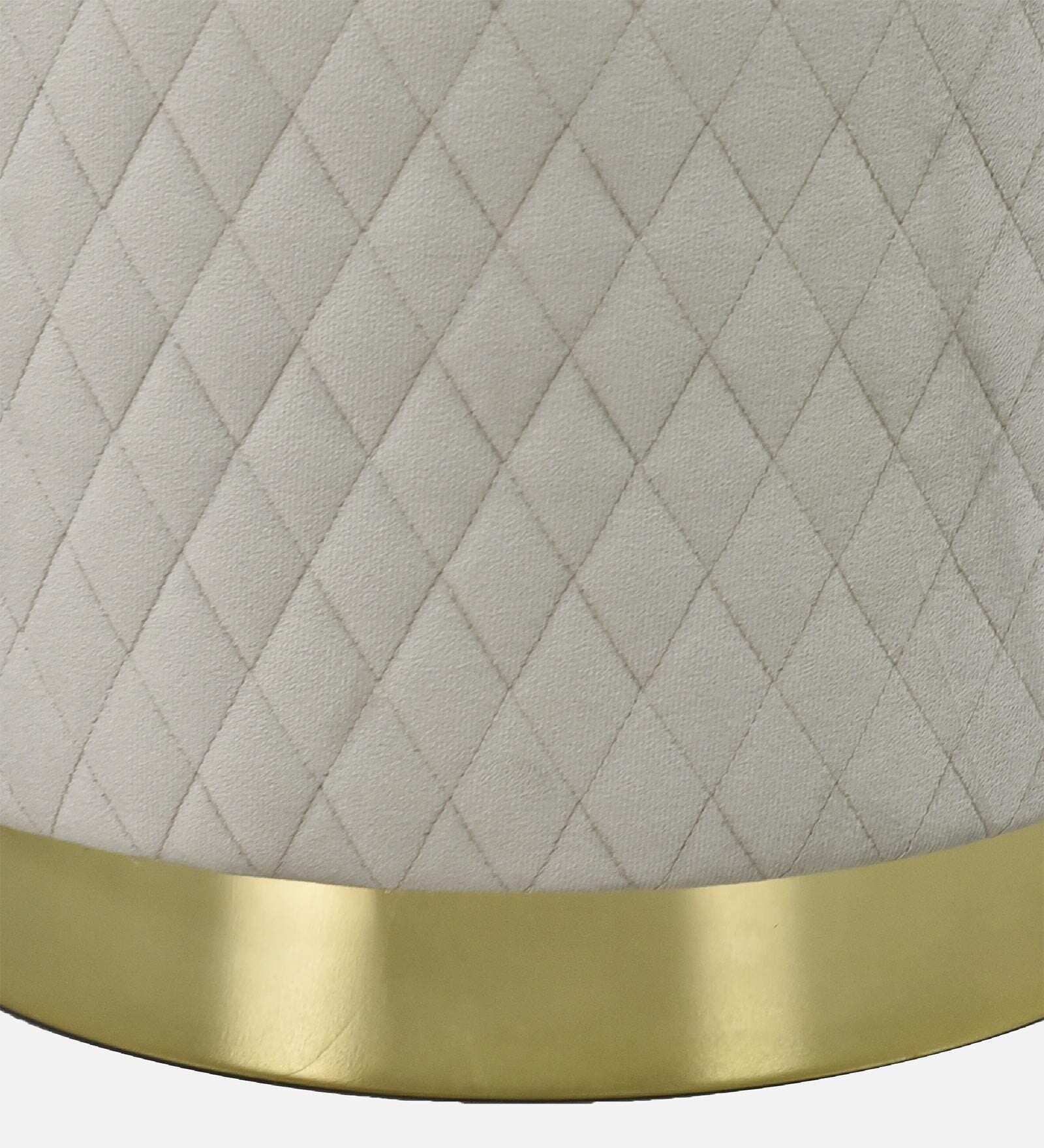 Nector Fabric Pouffe In Lit Grey Colour