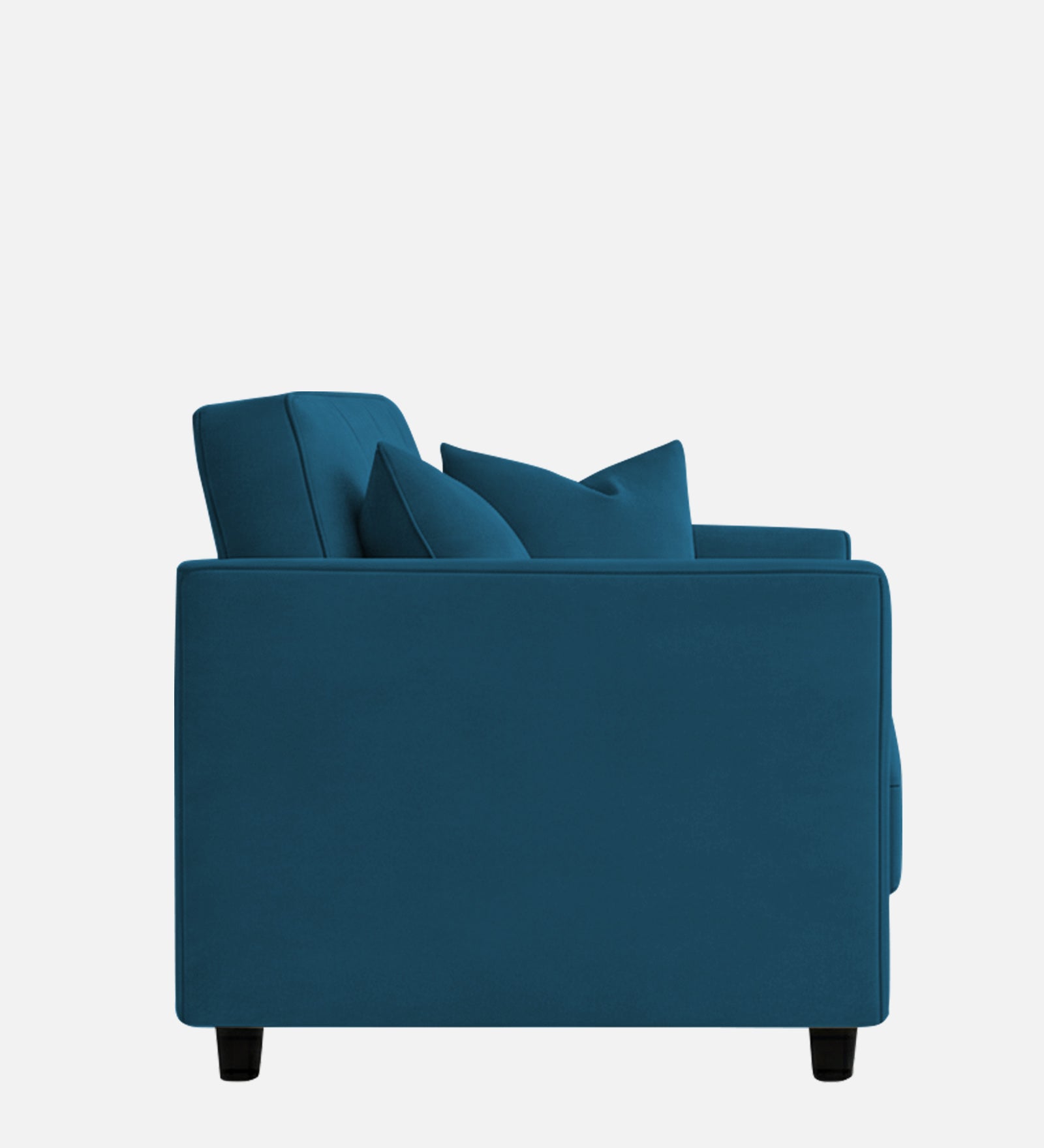 Nestin Velvet 1 Seater Sofa In Azura Blue Colour - Febonic Living