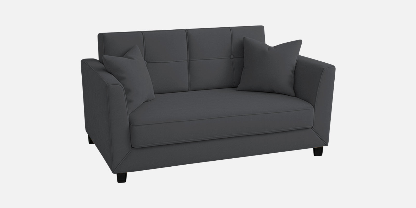 Nestin Velvet 2 Seater Sofa In Davy Grey Colour