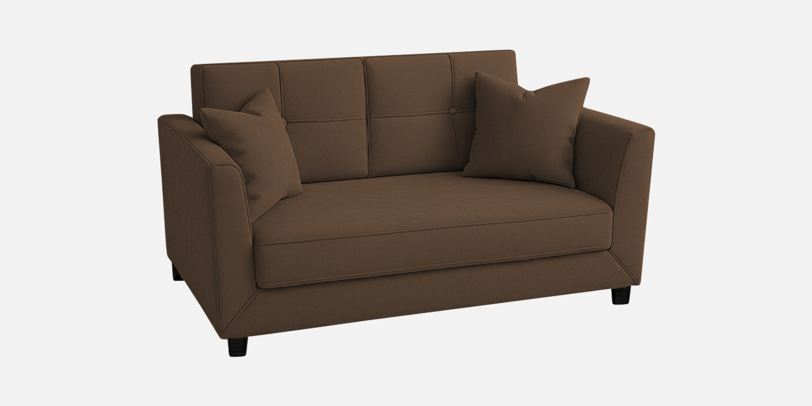 Nestin Velvet 2 Seater Sofa In Mocha Brown Colour - Febonic Living