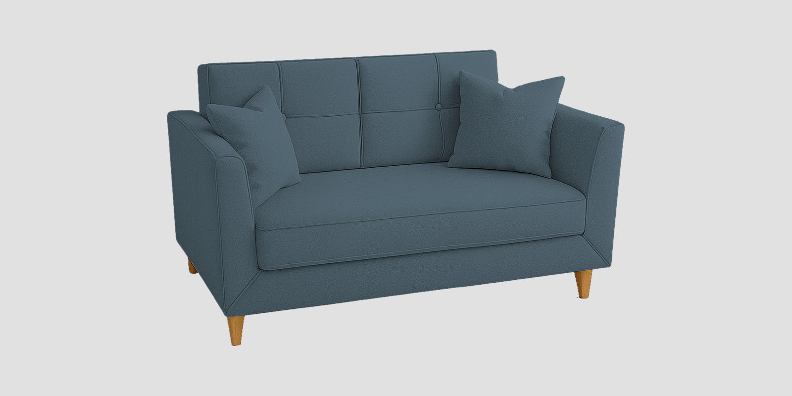 Nestin Velvet 2 Seater Sofa In Oxford Blue Colour - Febonic Living