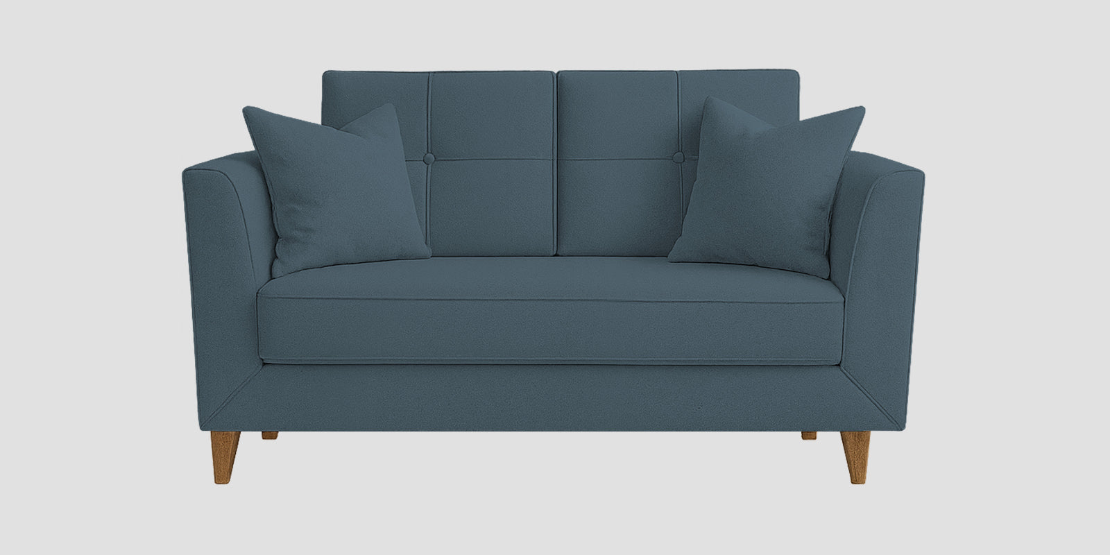 Nestin Velvet 2 Seater Sofa In Oxford Blue Colour - Febonic Living