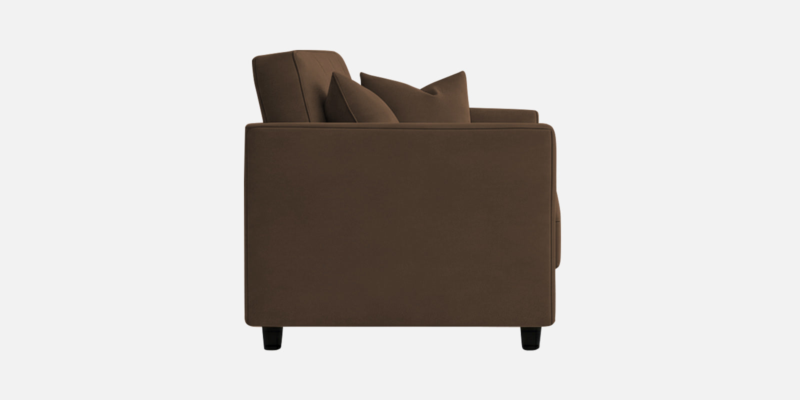 Nestin Velvet 3 Seater Sofa In Mocha Brown Colour - Febonic Living