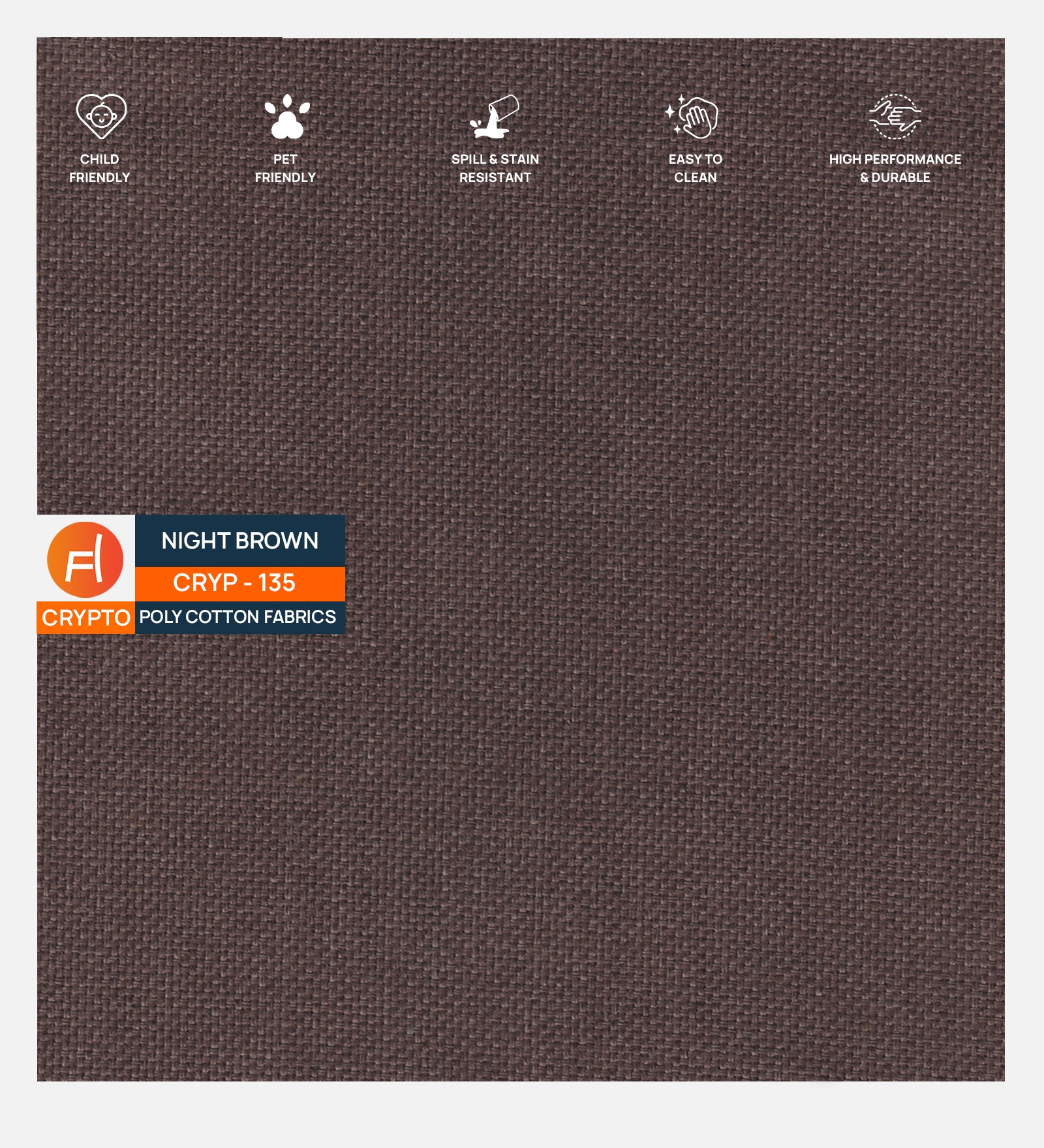 Goofy Fabric 1 Seater Sofa In Night Brown Colour - Febonic Living