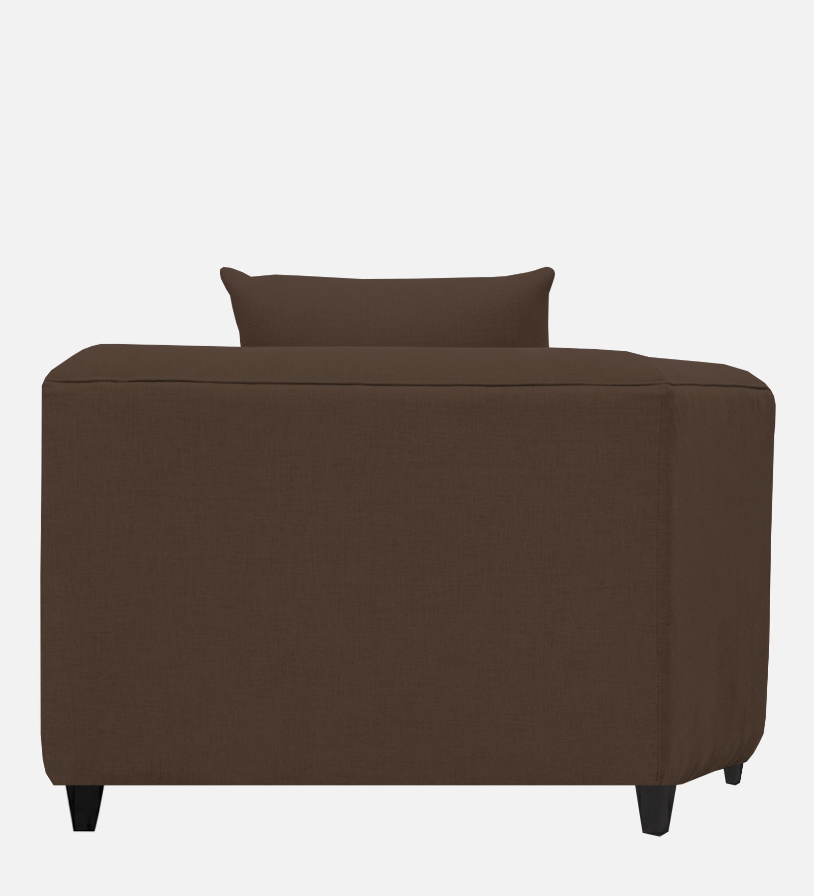 Niki Fabric 1 Seater Sofa In Coffee Brown Colour - Febonic Living