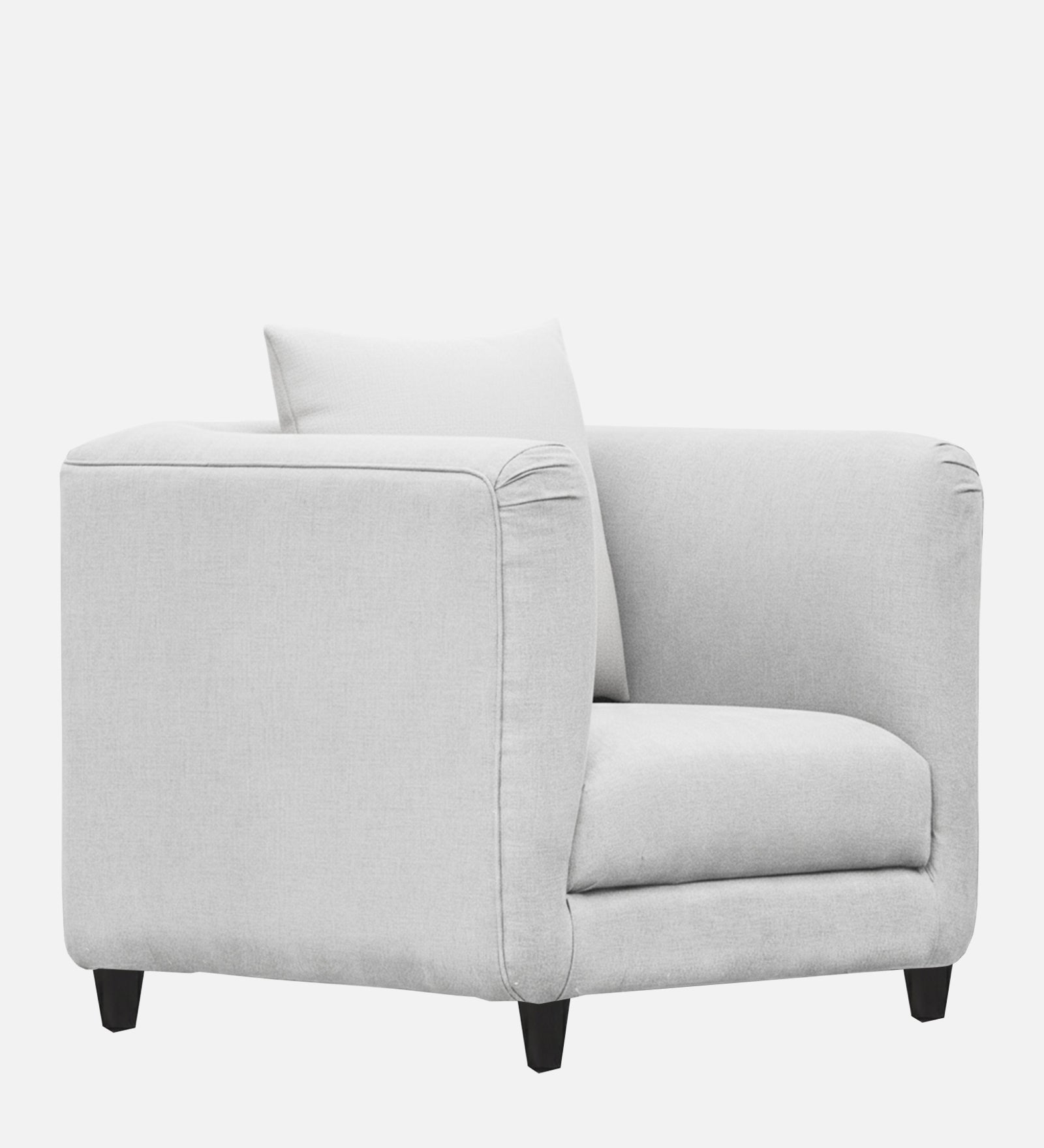 Niki Fabric 1 Seater Sofa In Lit Grey Colour - Febonic Living