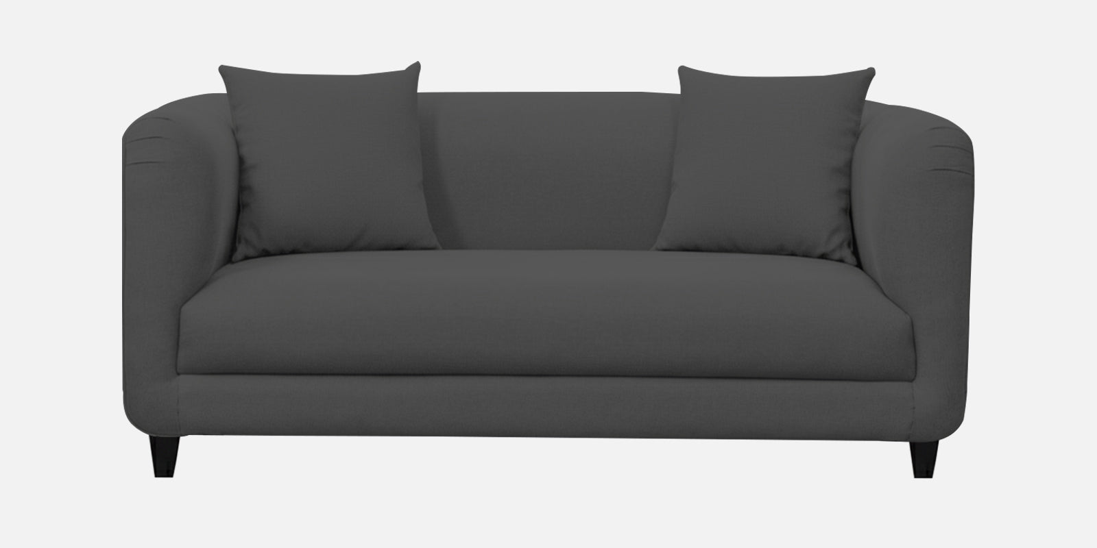 Niki Fabric 2 Seater Sofa In Charcoal Grey Colour - Febonic Living