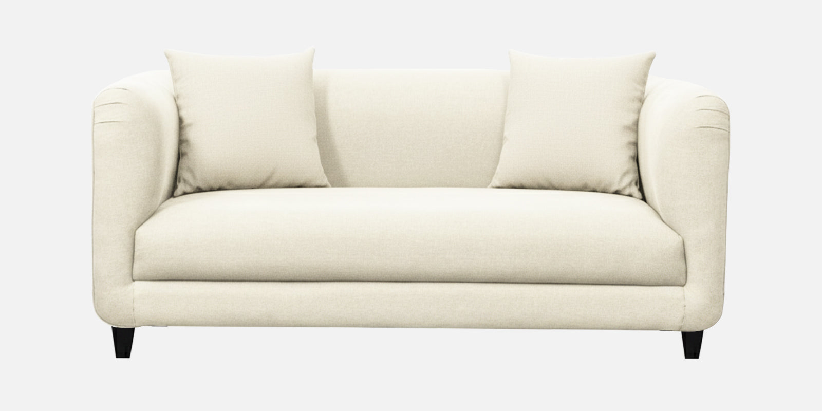 Niki Fabric 2 Seater Sofa In Ivory Cream Colour