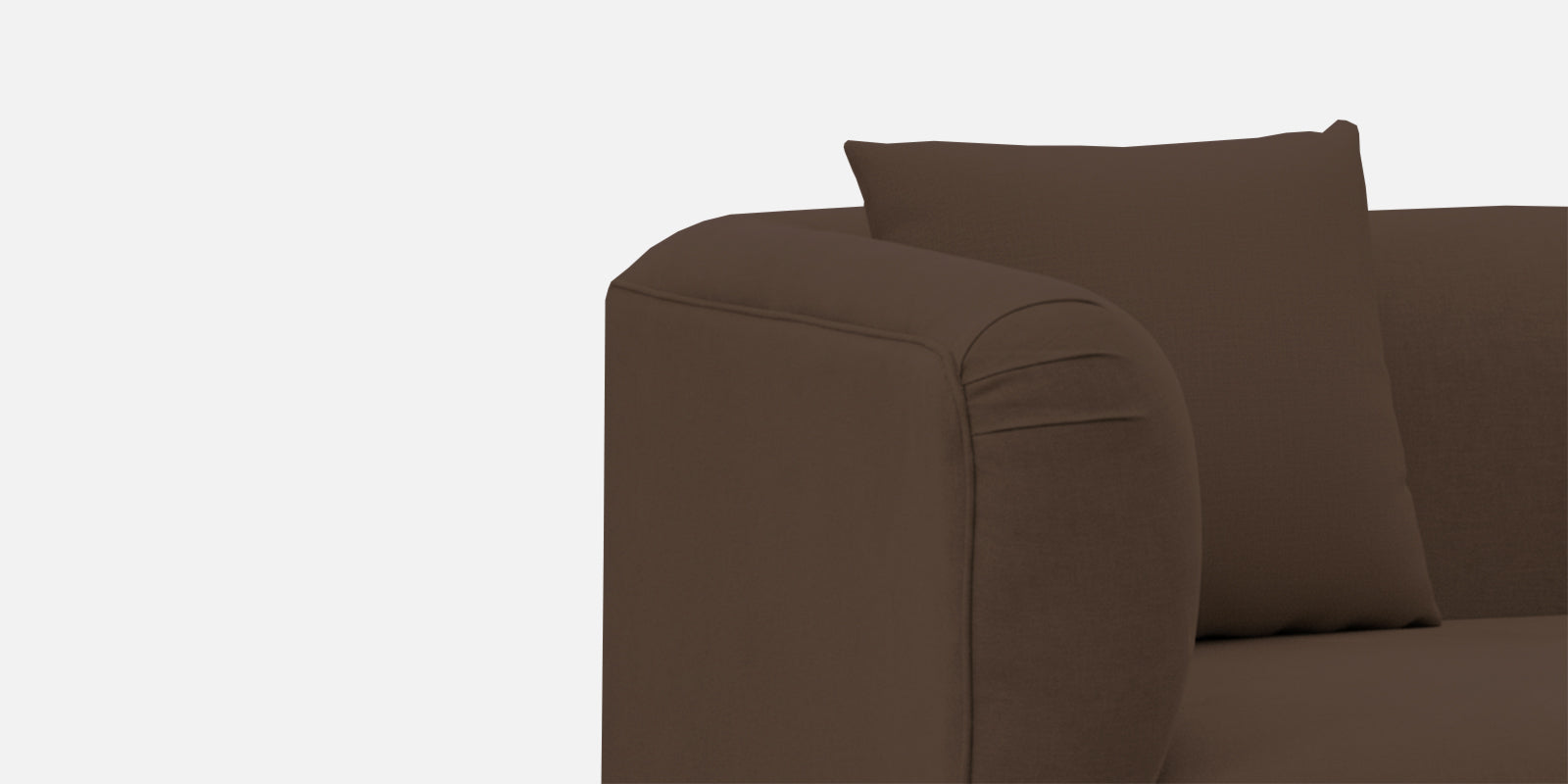 Niki Fabric 3 Seater Sofa In Coffee Brown Colour - Febonic Living