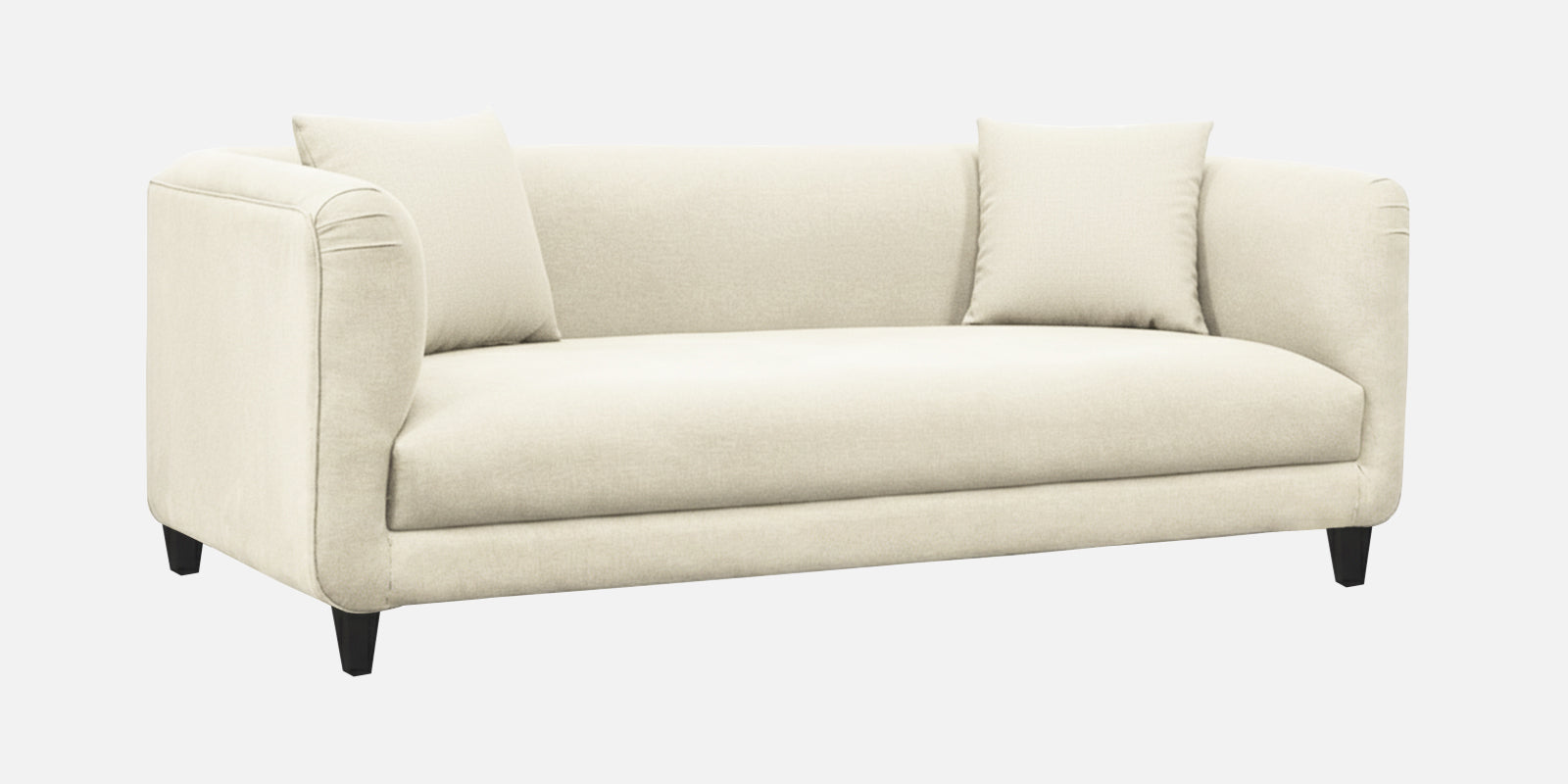 Niki Fabric 3 Seater Sofa In Ivory Cream Colour - Febonic Living