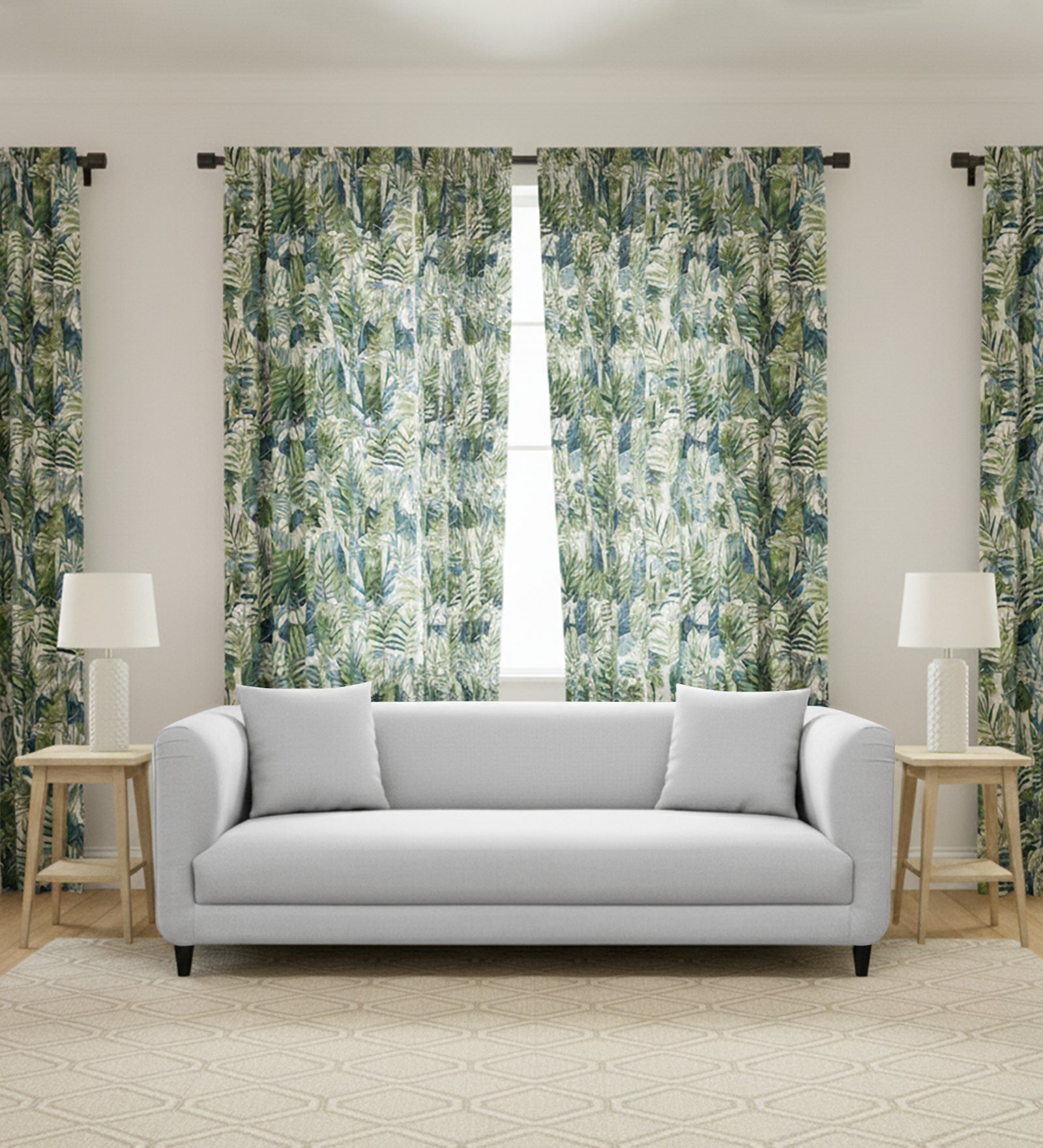 Niki 3 Seater Fabric Sofa - Lit Grey by Febonic Living