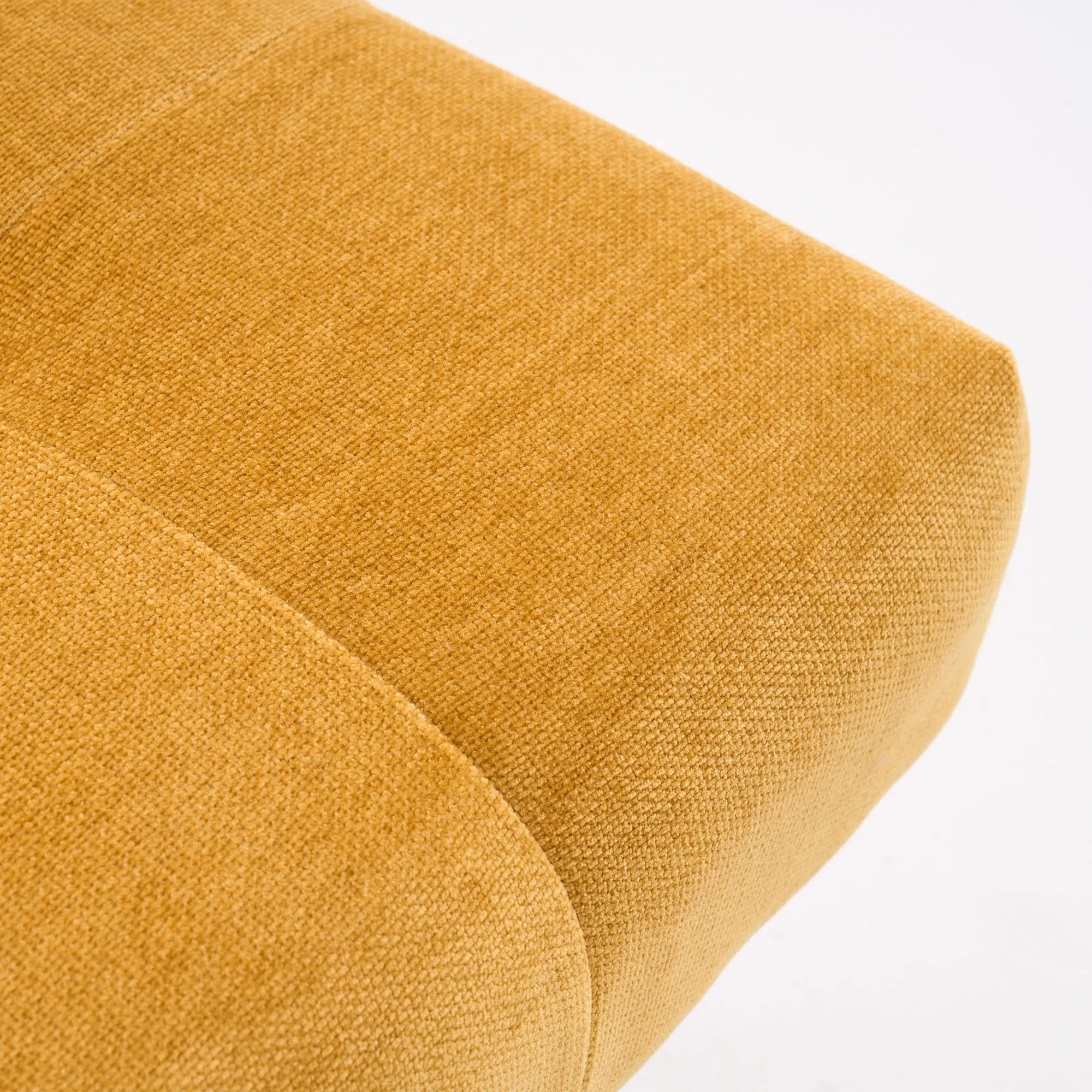 Nolen Fabric Dining Chair In Yellow Colour (Set of 4)