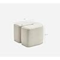 Omora Fabric Coffee Table - Bone Beige - Sitting Dimension