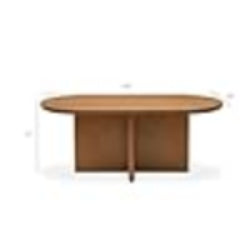 Omora Fabric Coffee Table - Bone Beige - Lower Body