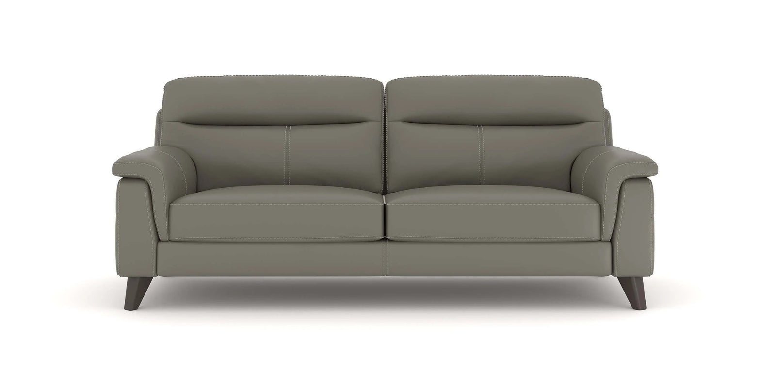 Omton Leatherette 3 Seater Sofa In Brown Colour - Febonic Living