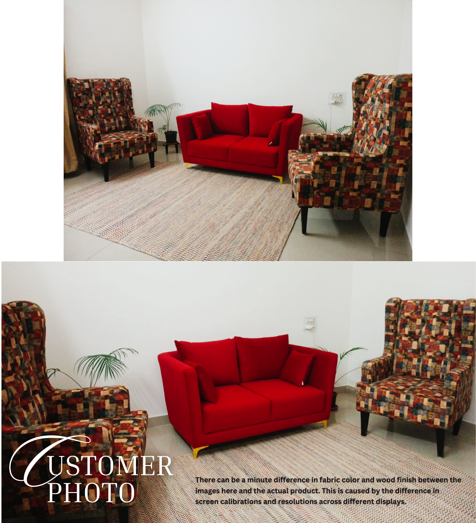Norway Velvet 3 Seater Sofa In Ox Blood Maroon Colour - Febonic Living