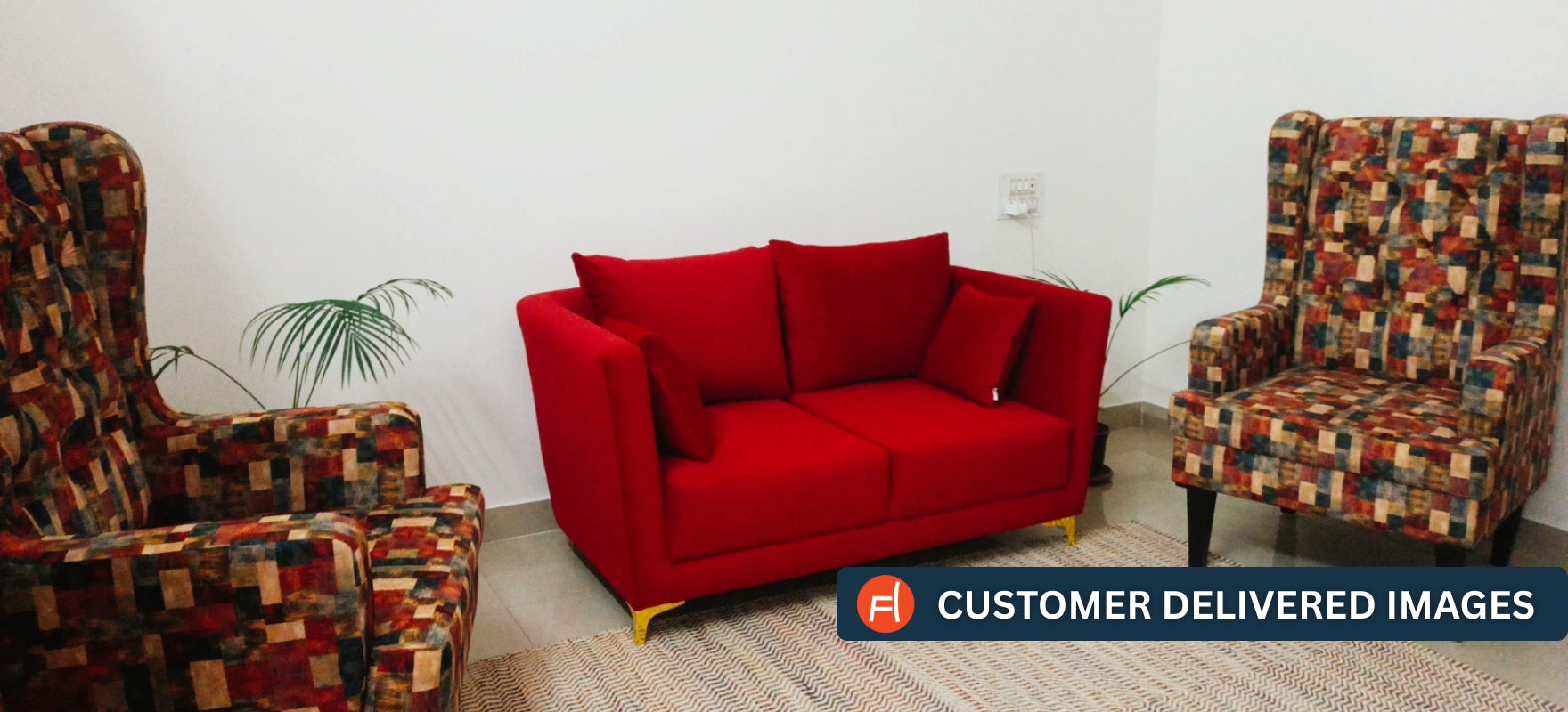 Panas Fabric Wing Chair In Zed Black Colour - Febonic Living