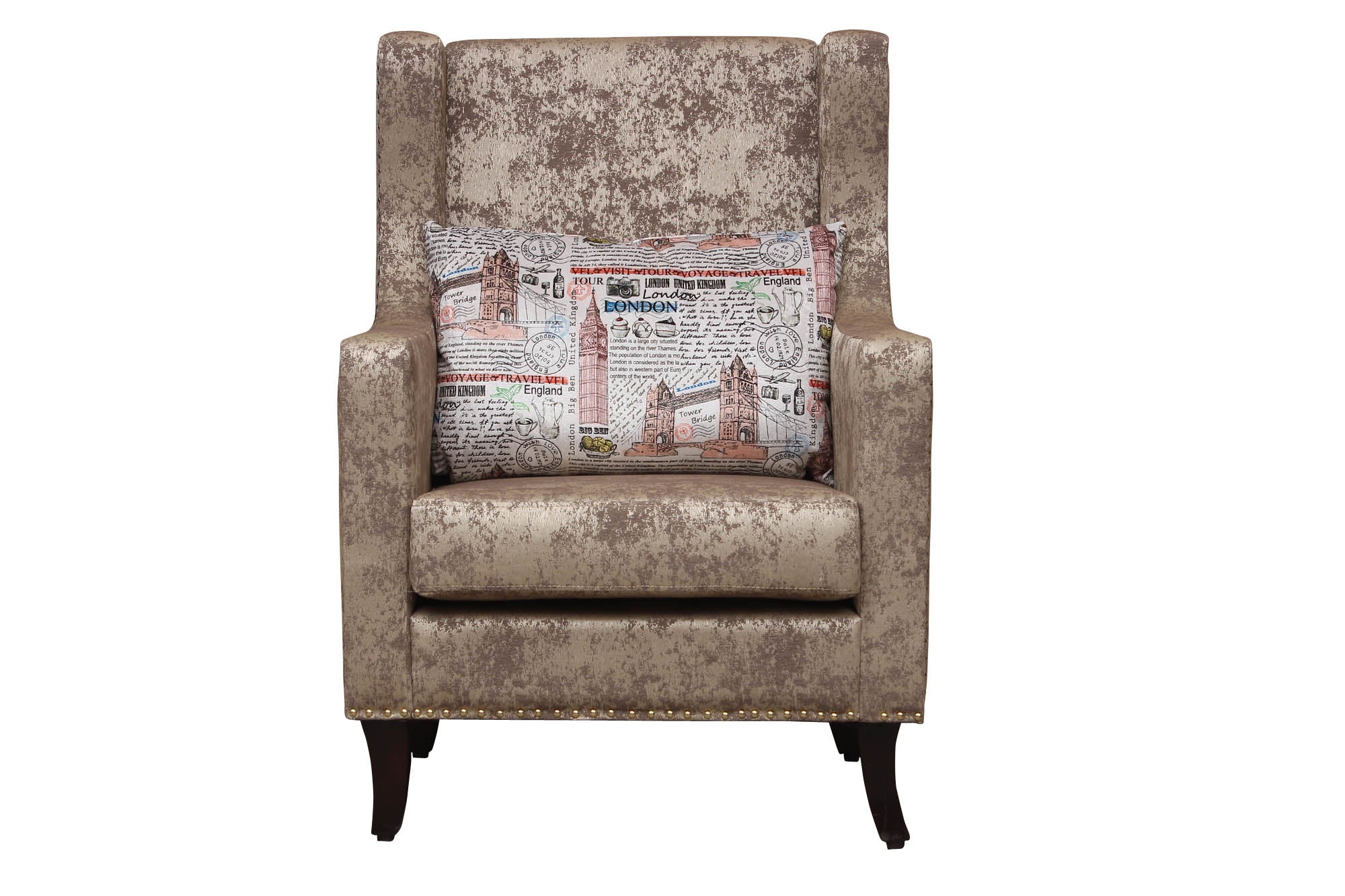 Lilly Printed Fabric Sofa Chair in Multiple colour - Febonic Living