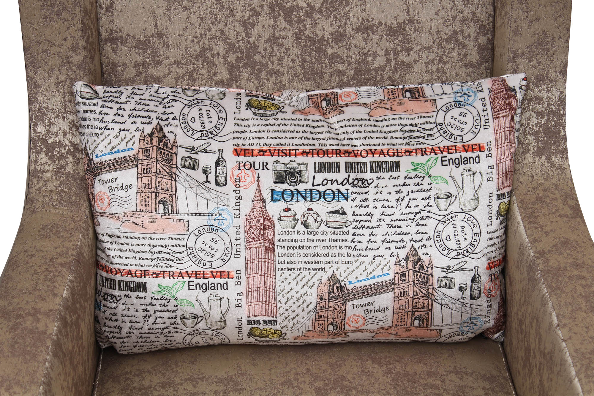 Lilly Printed Fabric Sofa Chair in Multiple colour - Febonic Living