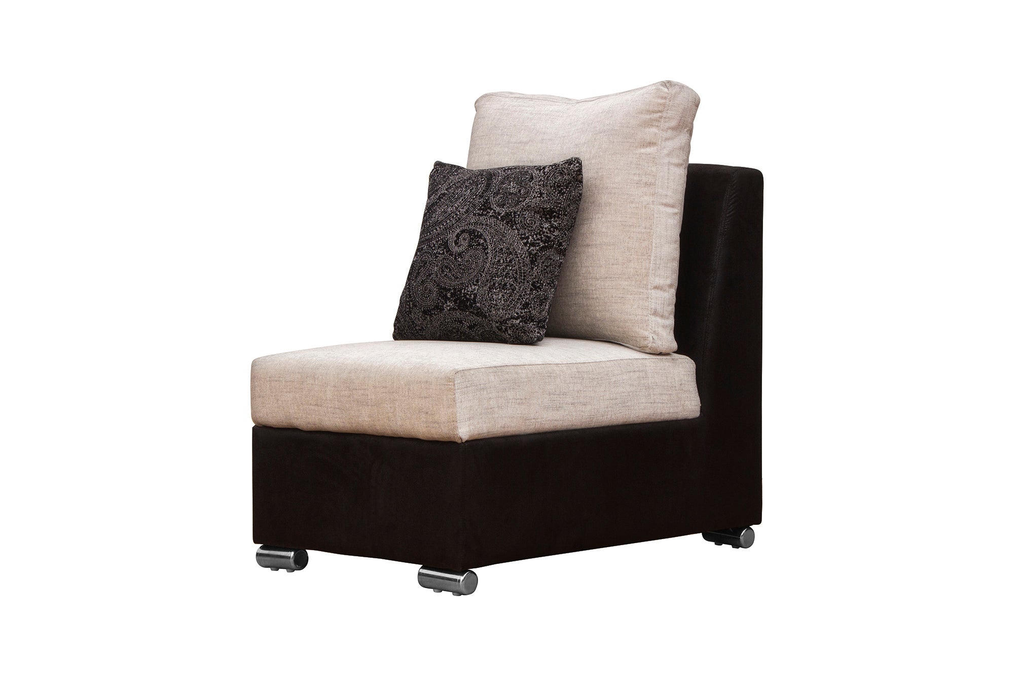 Mabel Fabric 8 Seater LHS Corner Sofa In Ivory Cream Colour - Febonic Living