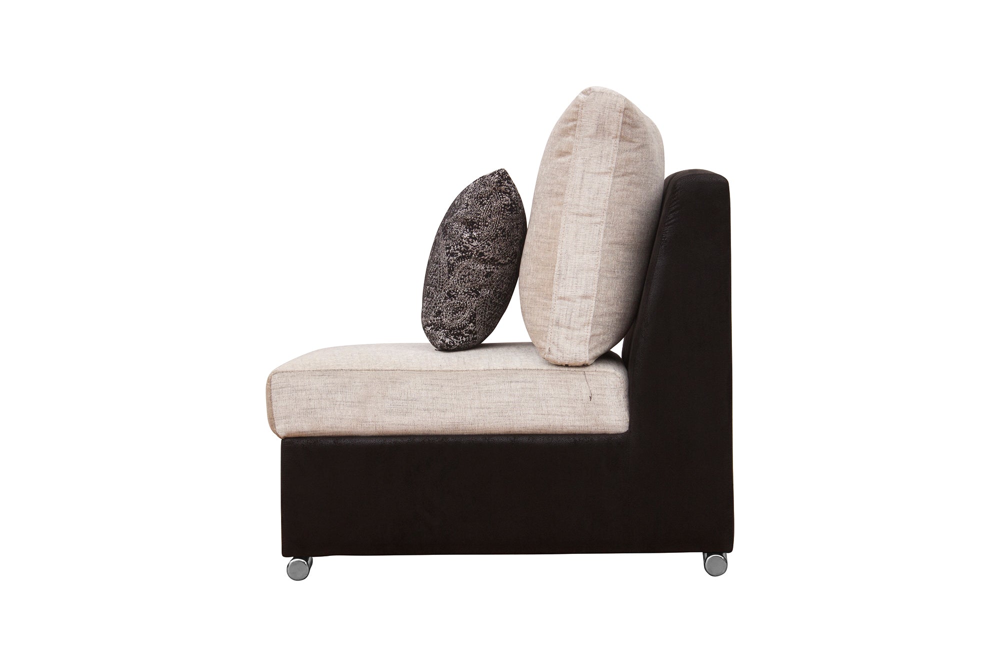 Mabel Fabric 8 Seater LHS Corner Sofa In Ivory Cream Colour - Febonic Living