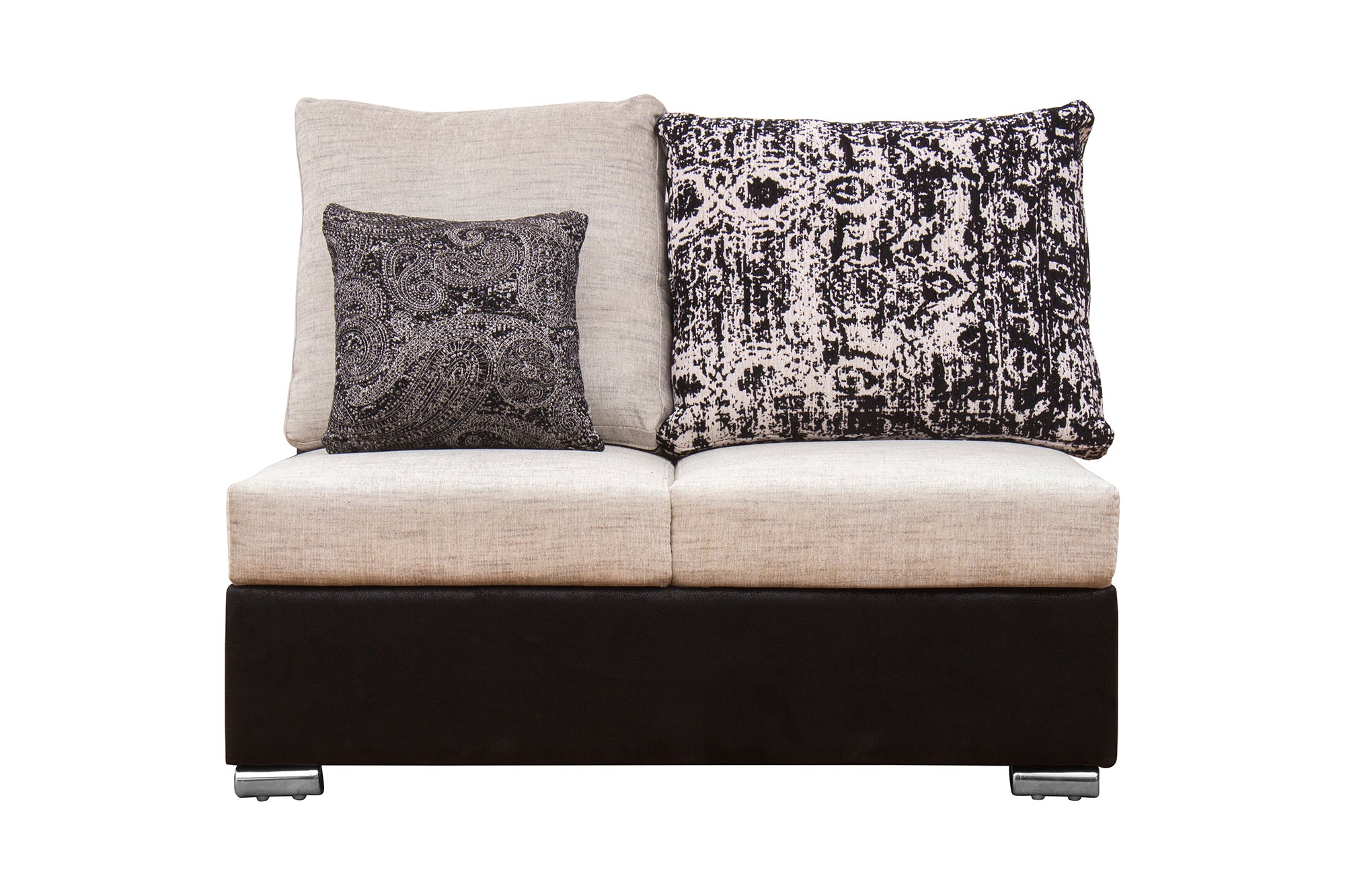 Mabel Fabric 8 Seater LHS Corner Sofa In Ivory Cream Colour - Febonic Living