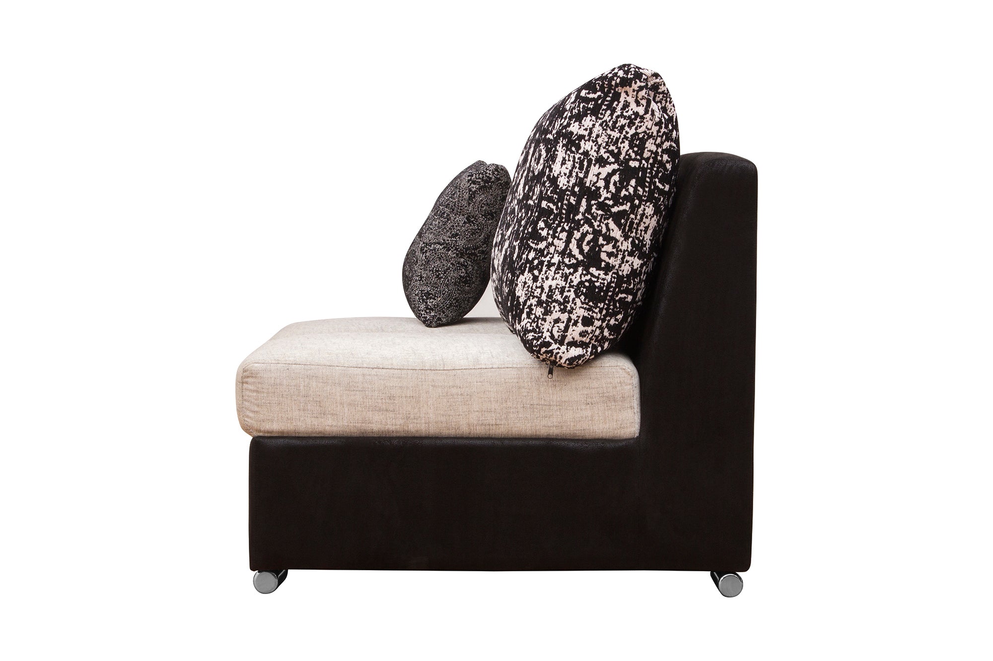 Mabel Fabric 8 Seater LHS Corner Sofa In Ivory Cream Colour - Febonic Living