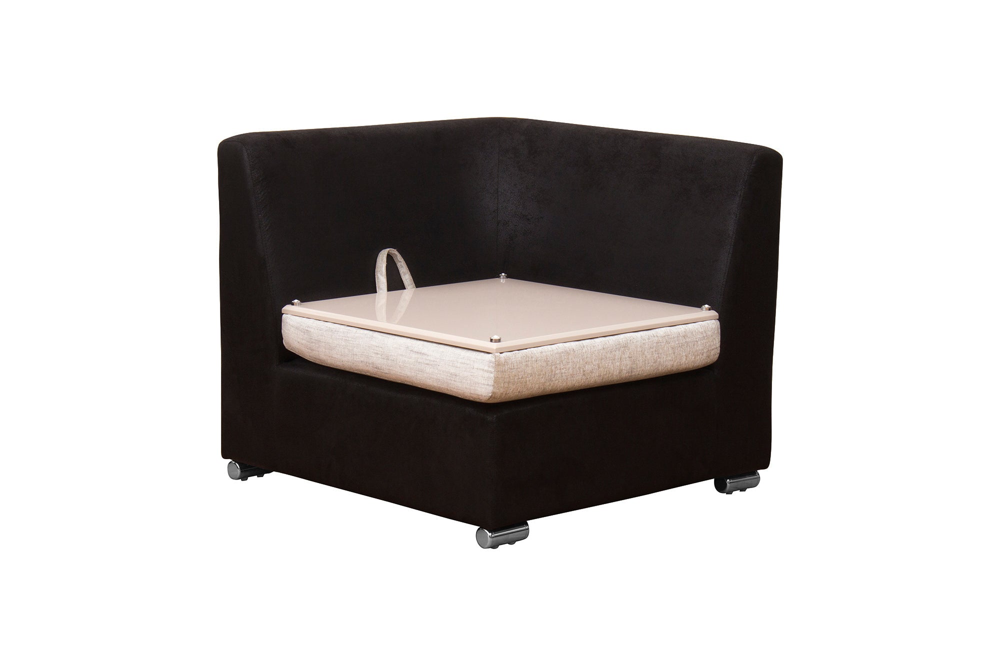 Mabel Fabric 8 Seater LHS Corner Sofa In Ivory Cream Colour - Febonic Living