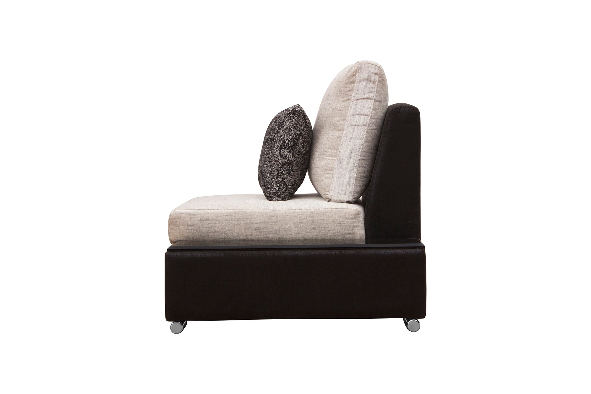 Mabel Fabric 8 Seater LHS Corner Sofa In Ivory Cream Colour - Febonic Living