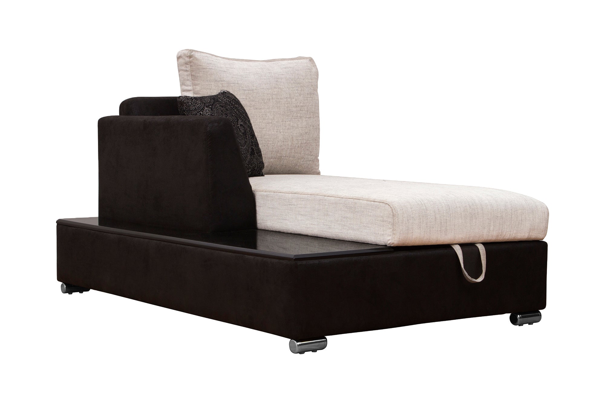 Mabel Fabric 8 Seater LHS Corner Sofa In Ivory Cream Colour - Febonic Living