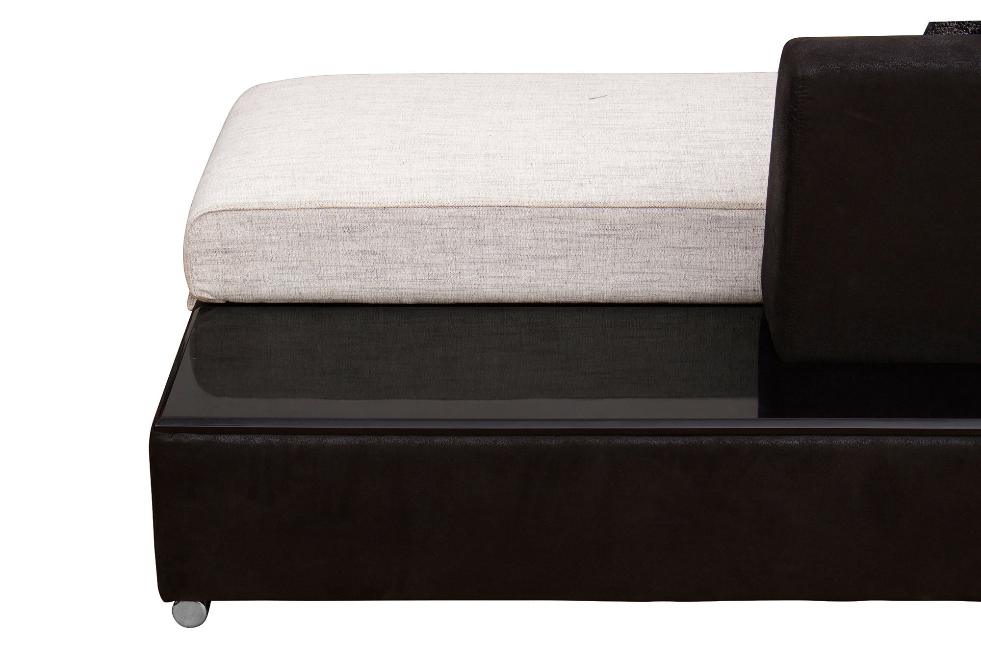 Mabel Fabric 8 Seater RHS Corner Sofa In Ivory Cream Colour - Febonic Living