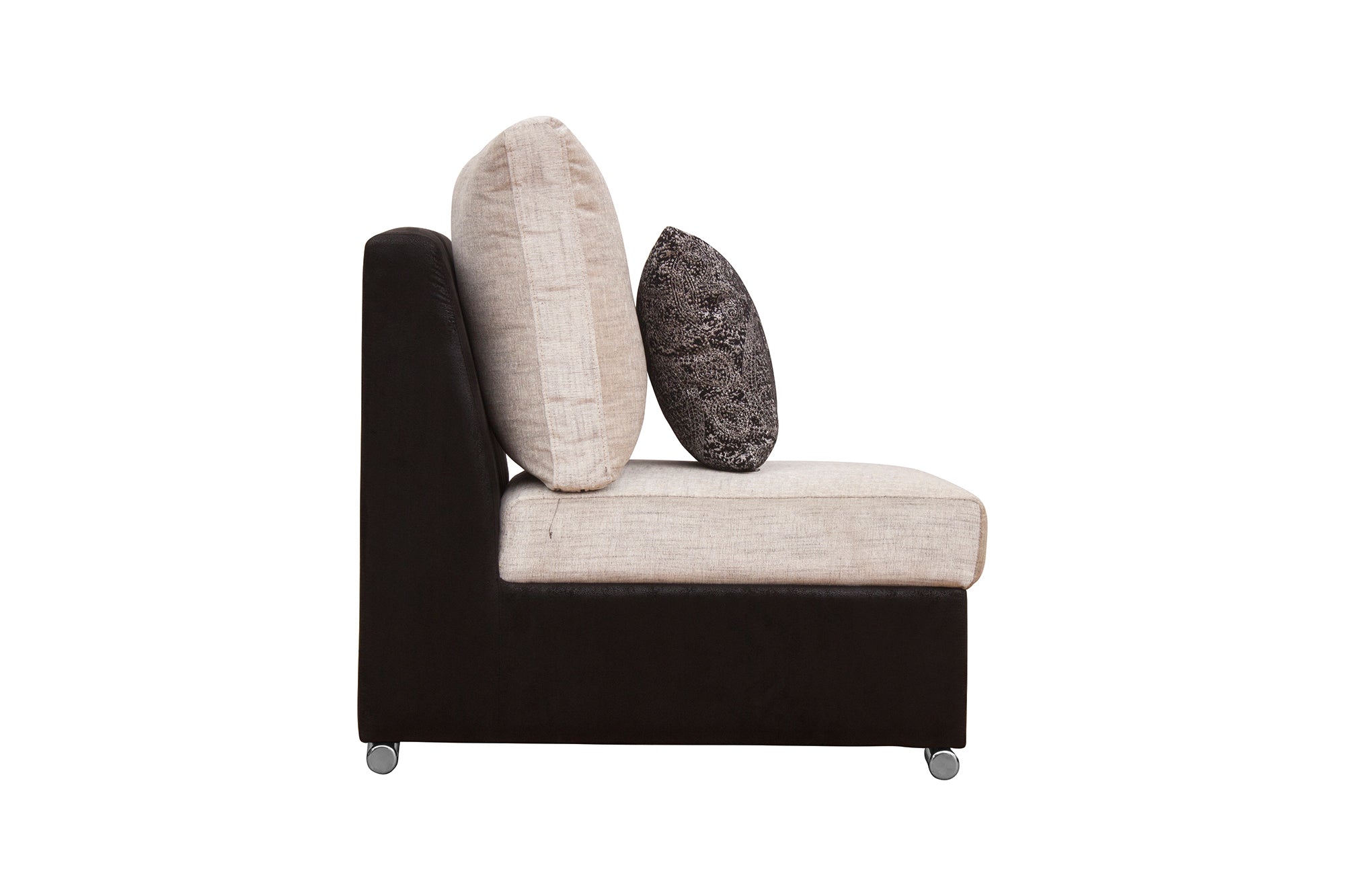 Mabel Fabric 8 Seater RHS Corner Sofa In Ivory Cream Colour - Febonic Living