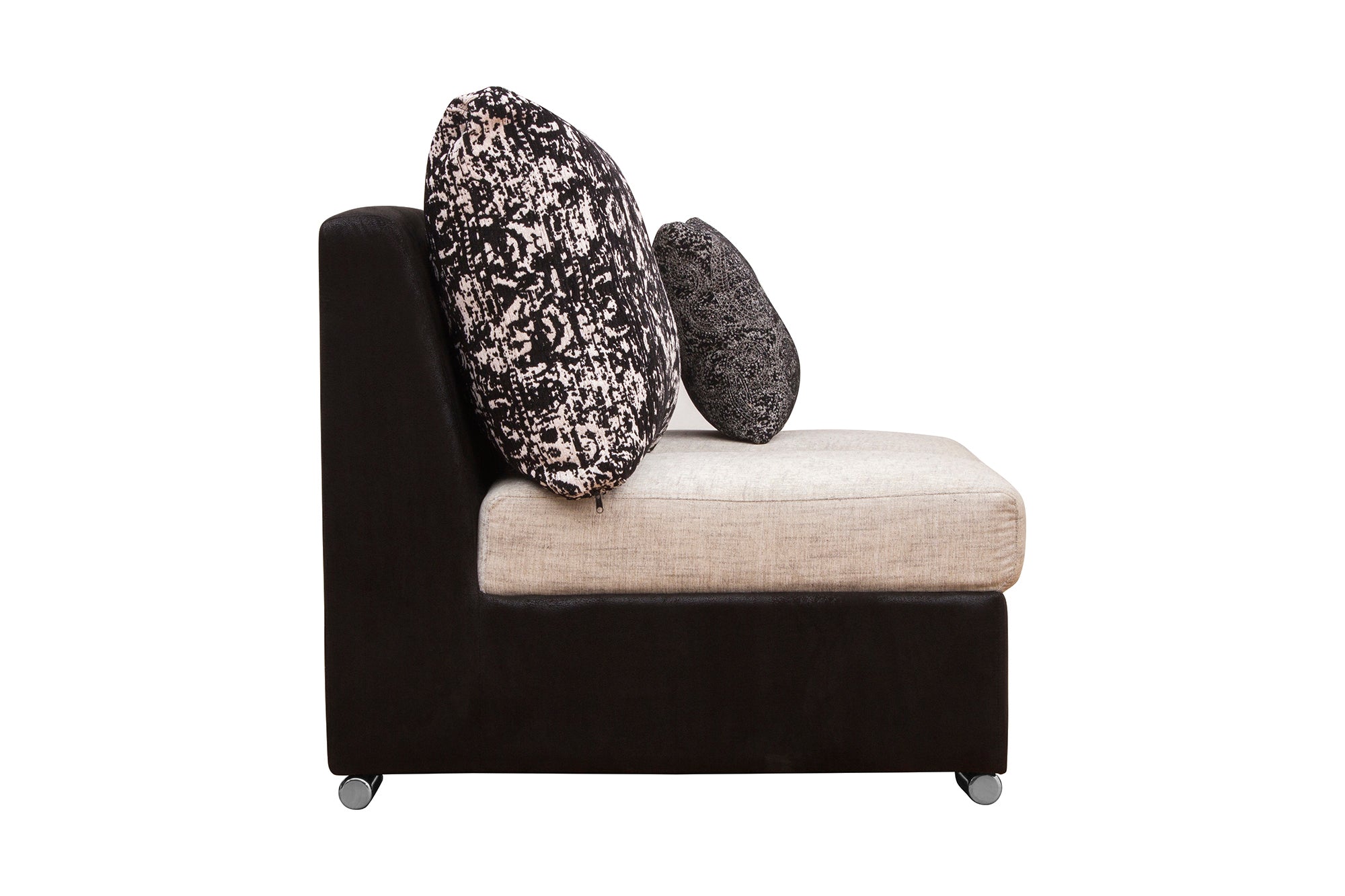 Mabel Fabric 8 Seater RHS Corner Sofa In Ivory Cream Colour - Febonic Living