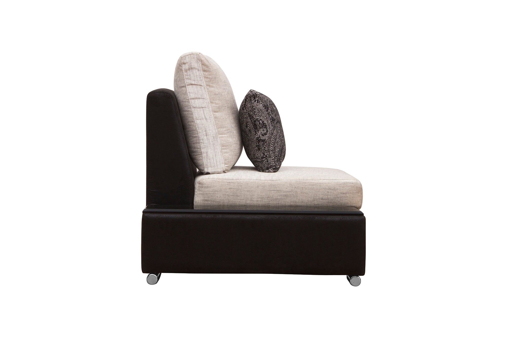 Mabel Fabric 8 Seater RHS Corner Sofa In Ivory Cream Colour - Febonic Living