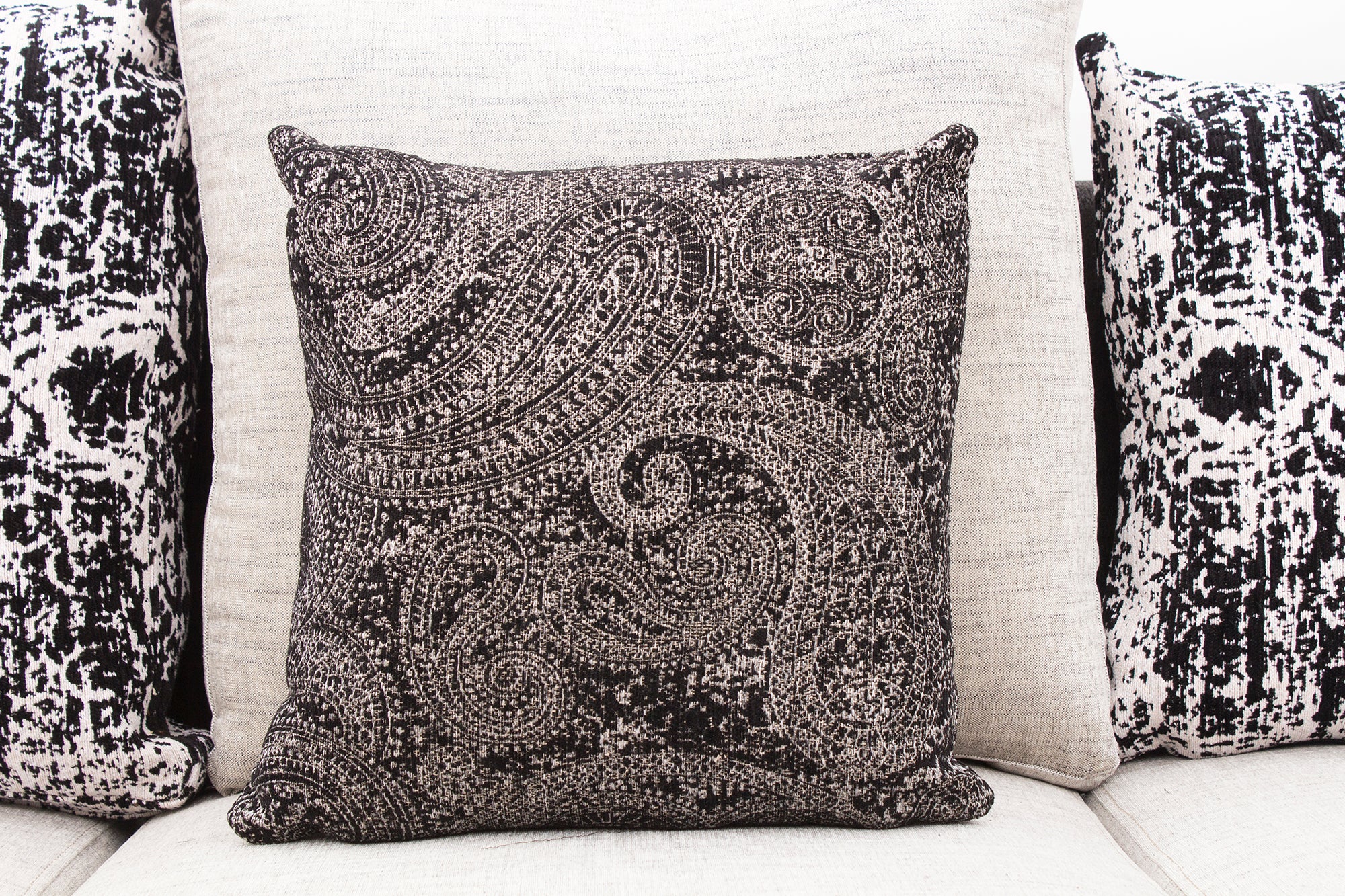 Mabel Fabric 8 Seater RHS Corner Sofa In Ivory Cream Colour - Febonic Living