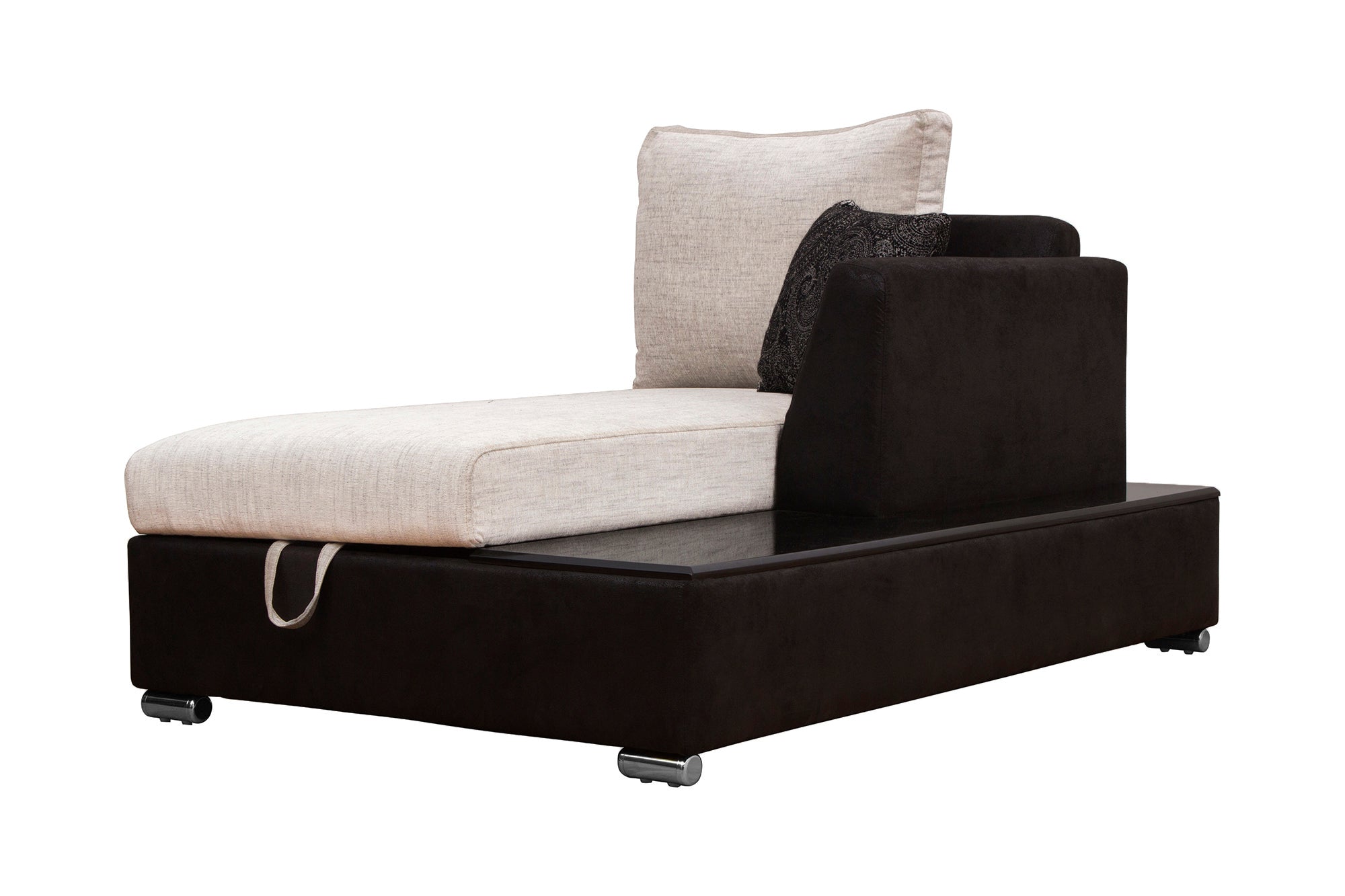 Mabel Fabric 8 Seater RHS Corner Sofa In Ivory Cream Colour - Febonic Living