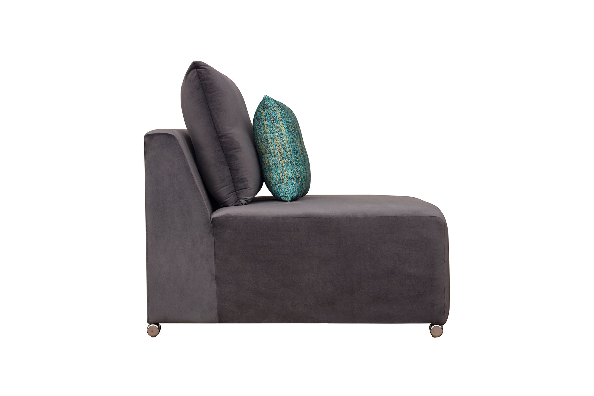 Rita Velvet 8 Seater Corner Sofa In Mocha Brown Colour - Febonic Living
