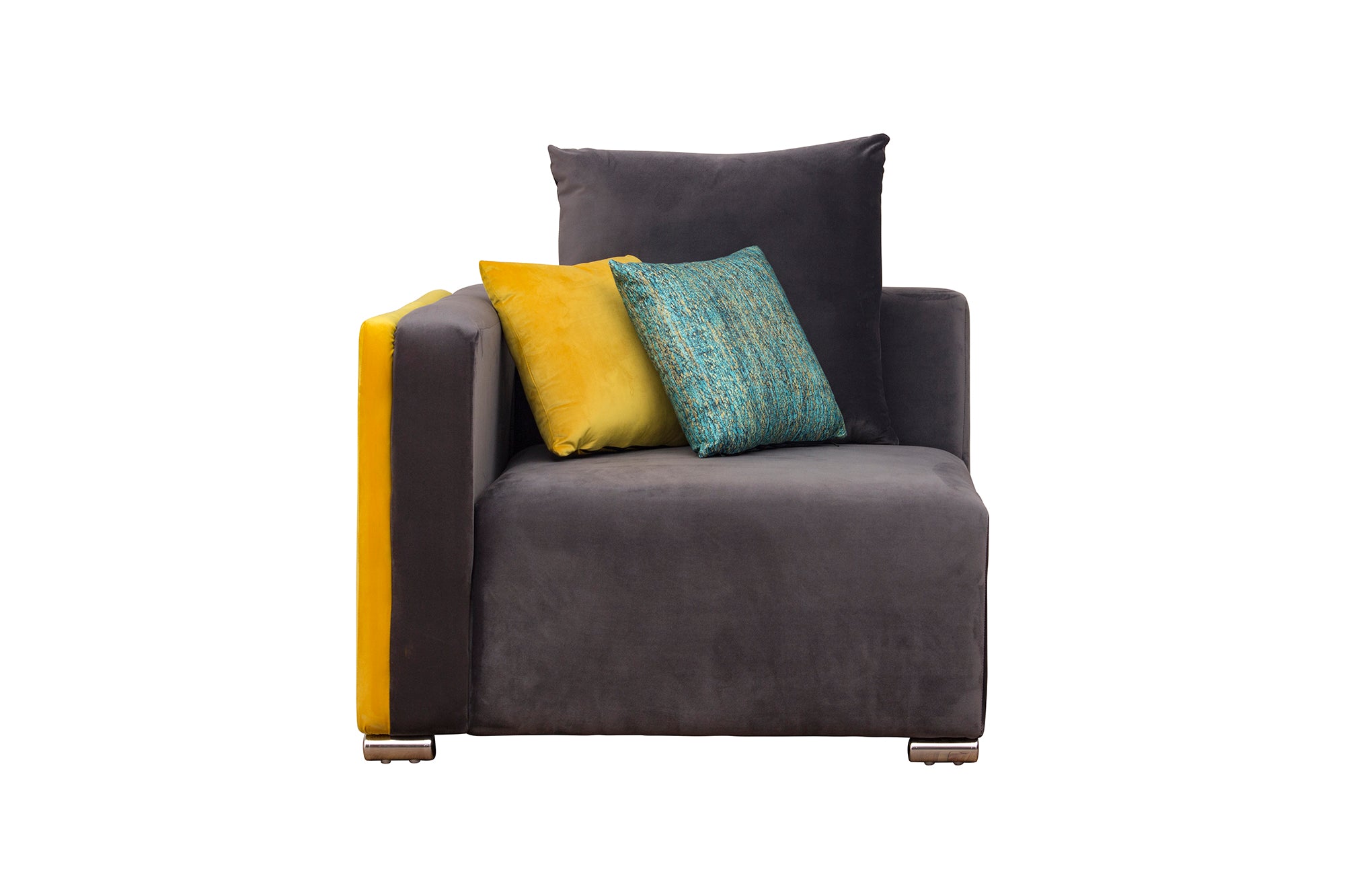 Rita Velvet 8 Seater Corner Sofa In Mocha Brown Colour - Febonic Living